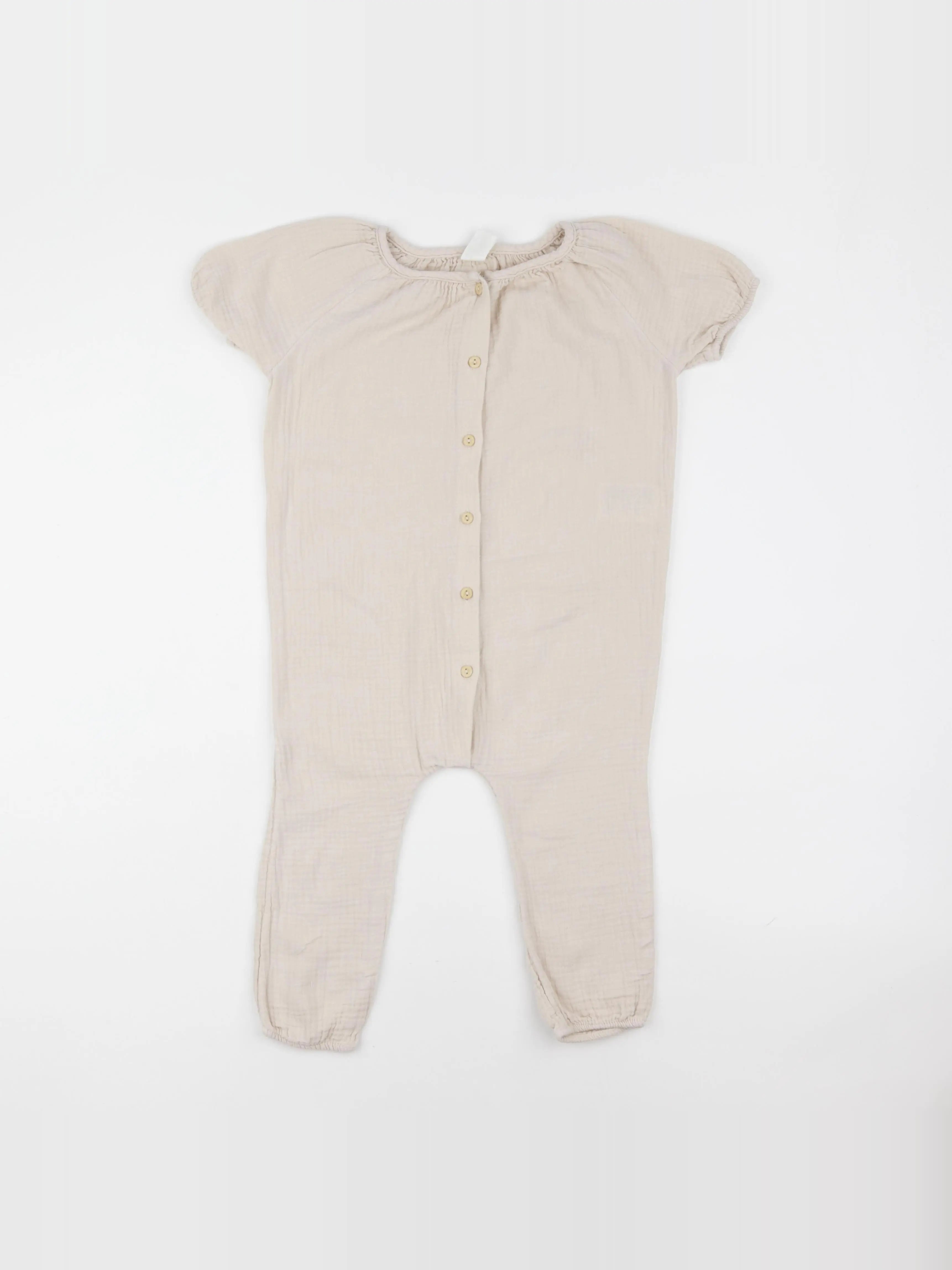 H&M - combinaison beige - 18/24 mois