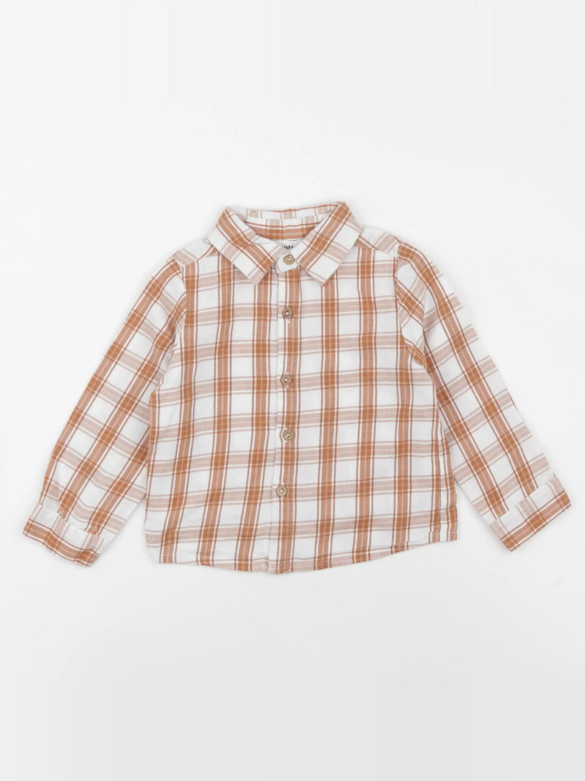 Bouchara - chemise beige - 24 mois