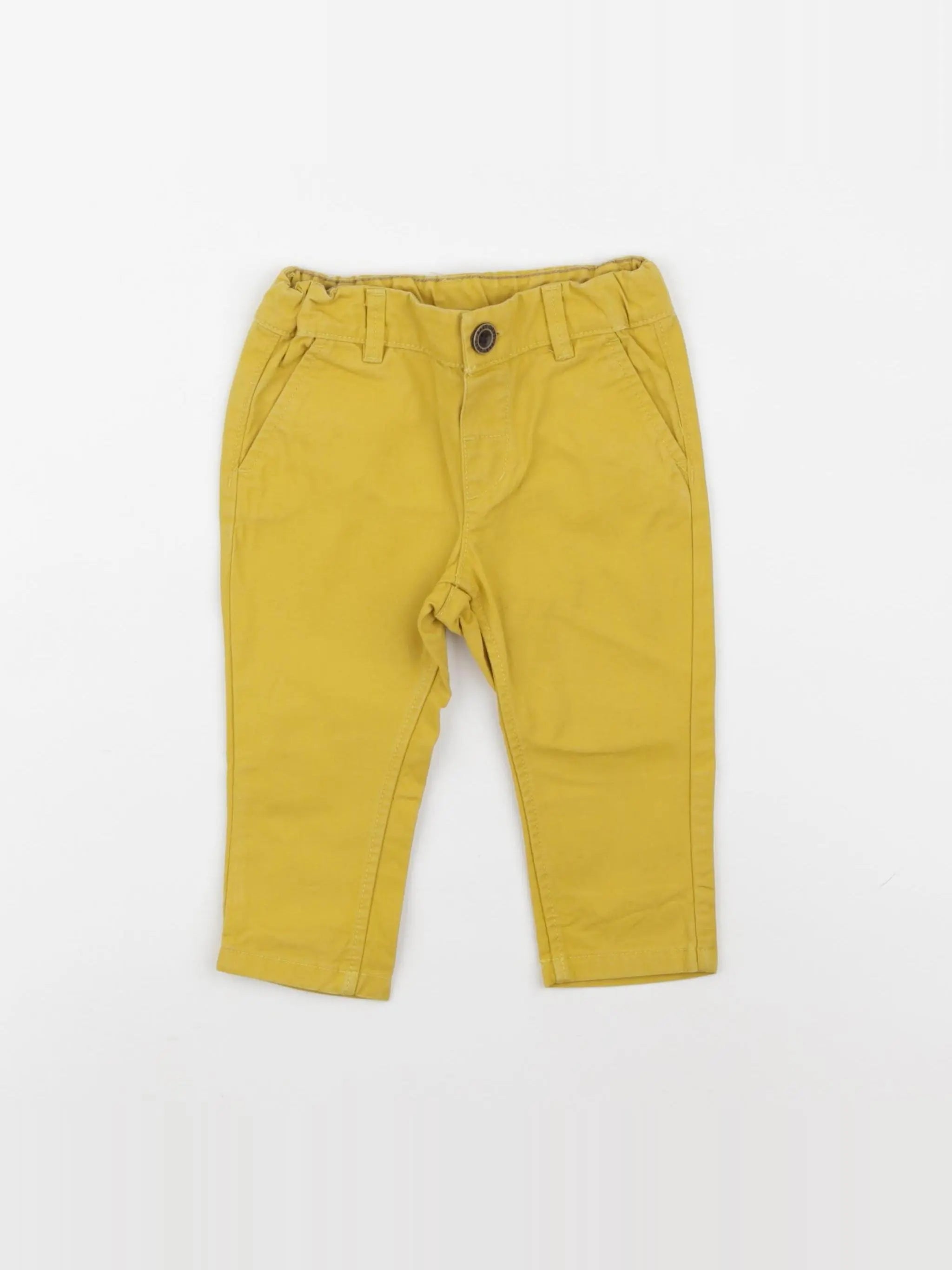 H&M - pantalon jaune - 3/6 mois