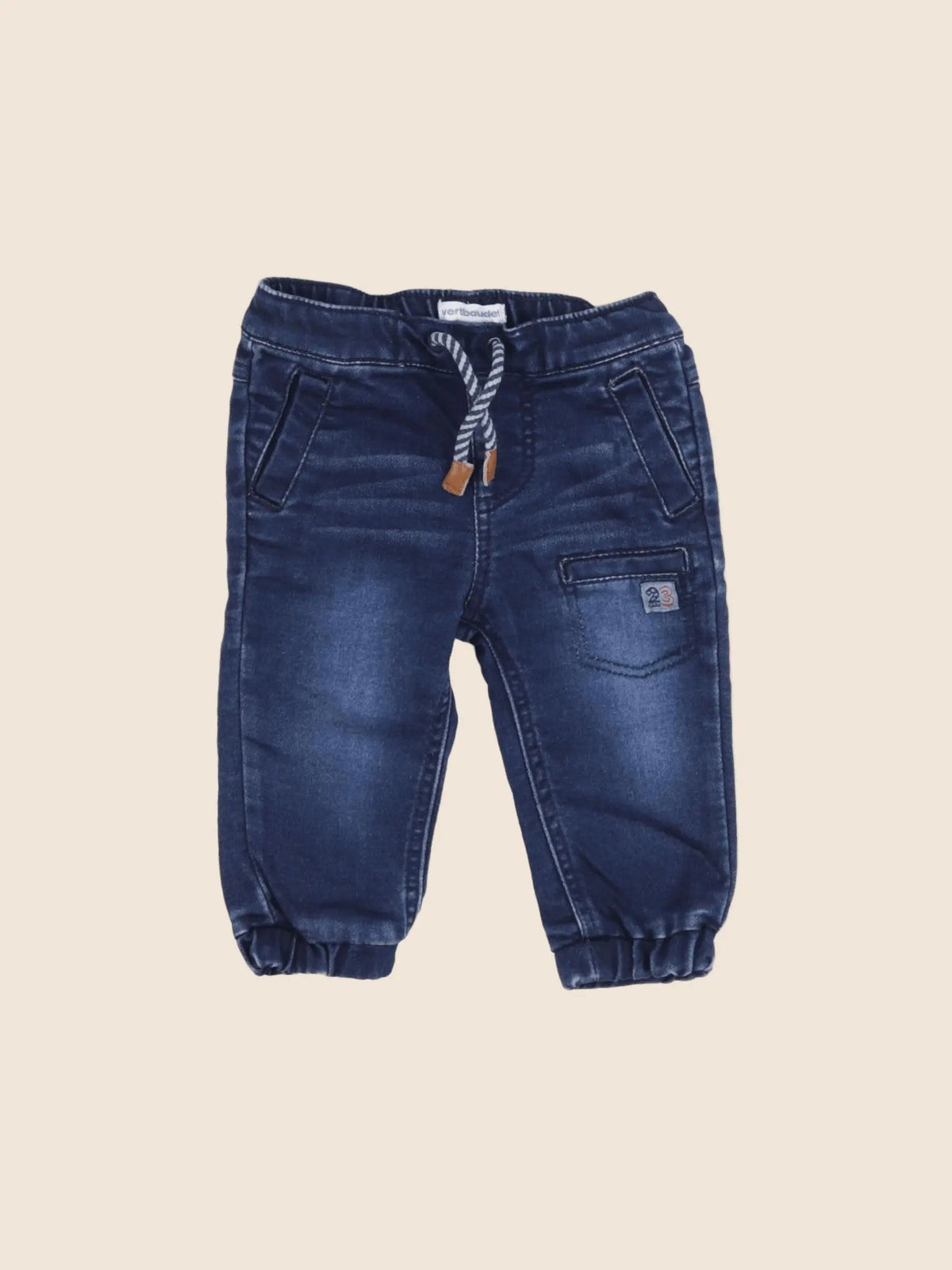 Vertbaudet - jean bleu - 9 mois