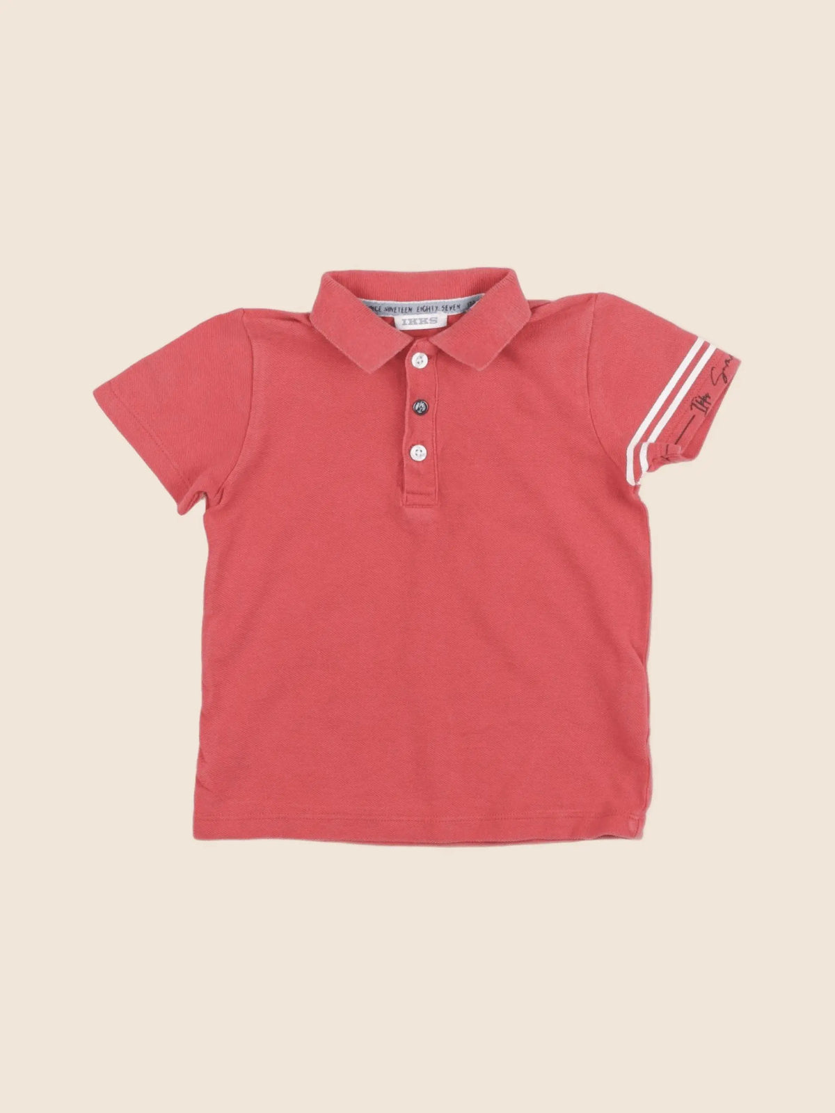 IKKS - polo imprimé au dos orange - 18 mois