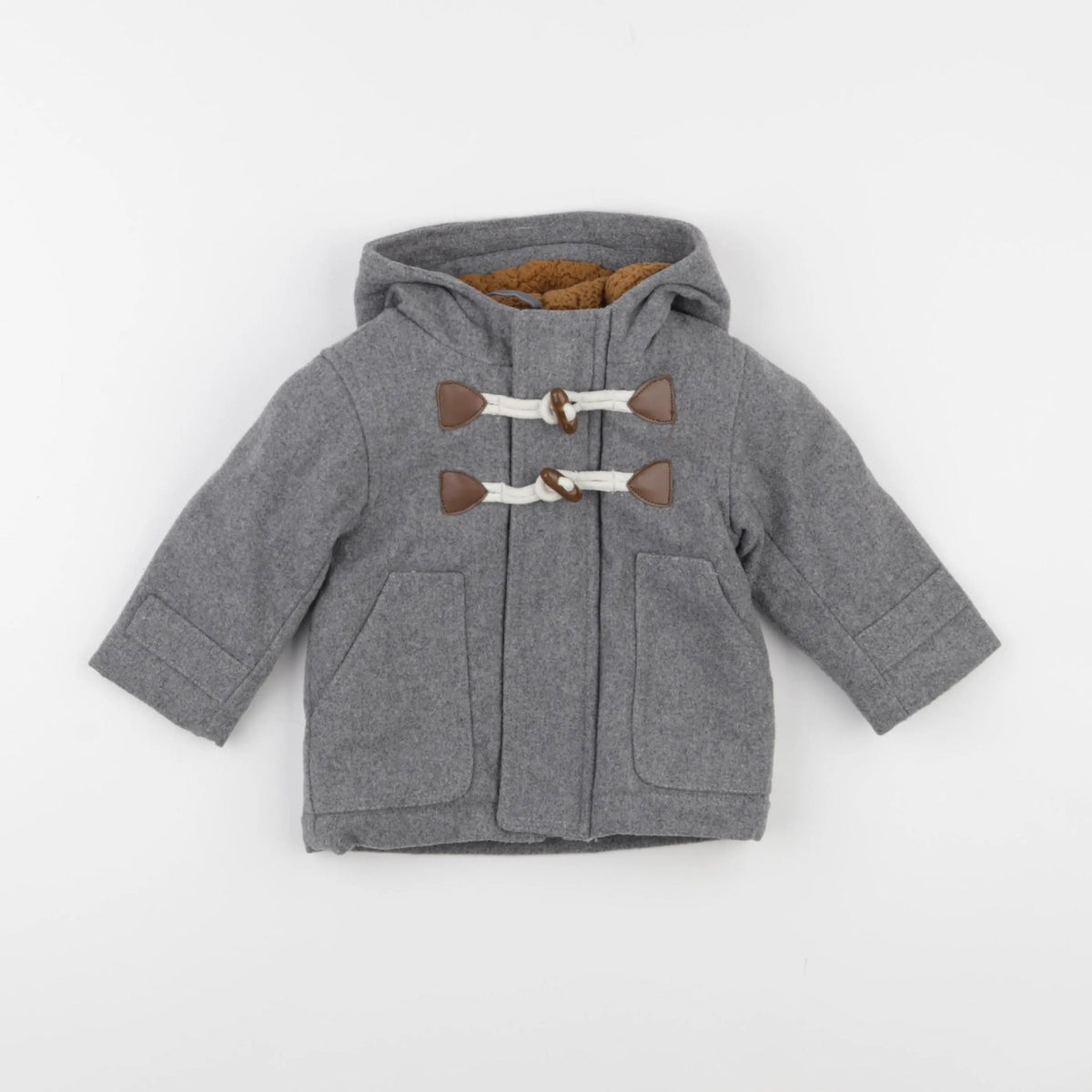 Vertbaudet - veste doublé gris - 9 mois