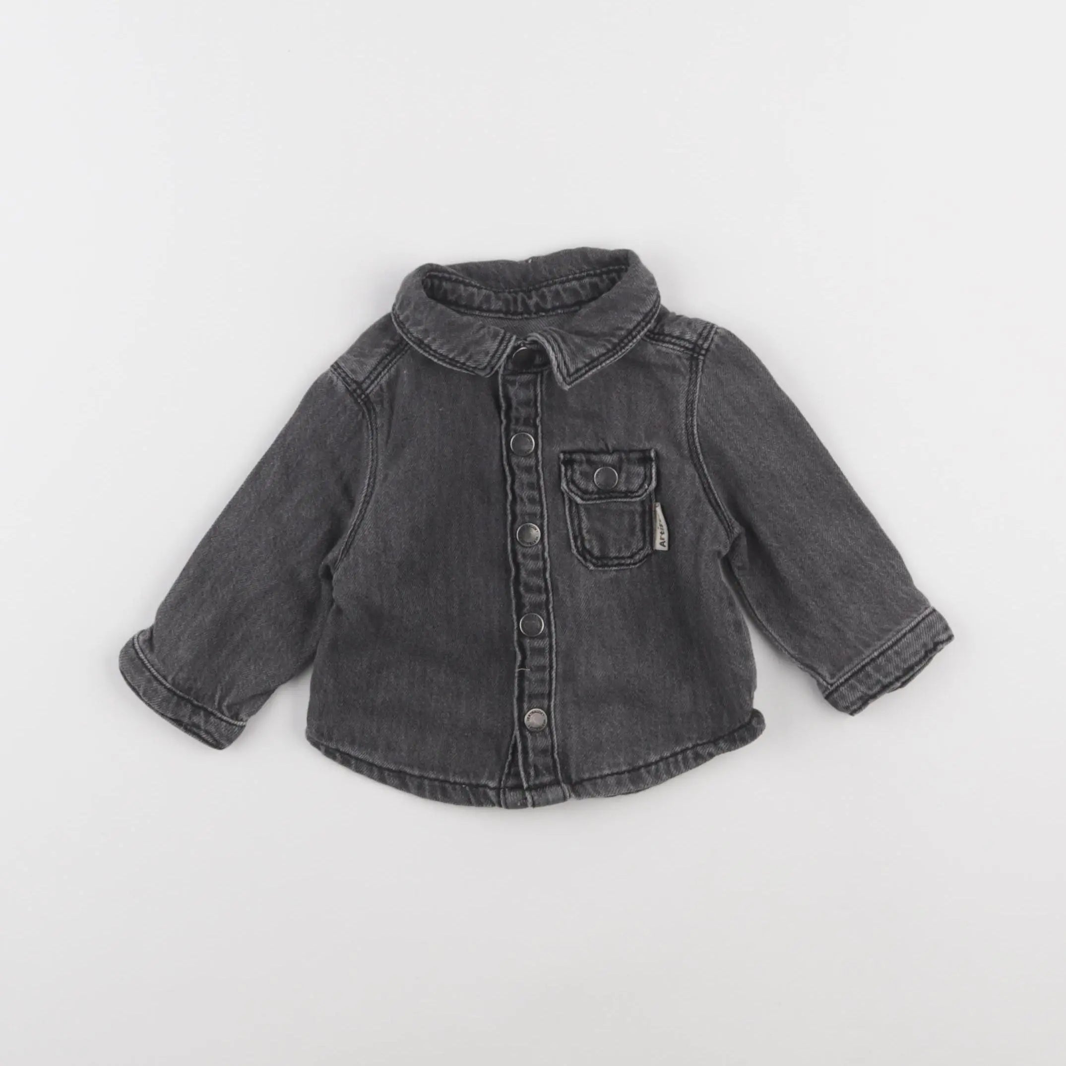 Vertbaudet - veste noir - 3 mois