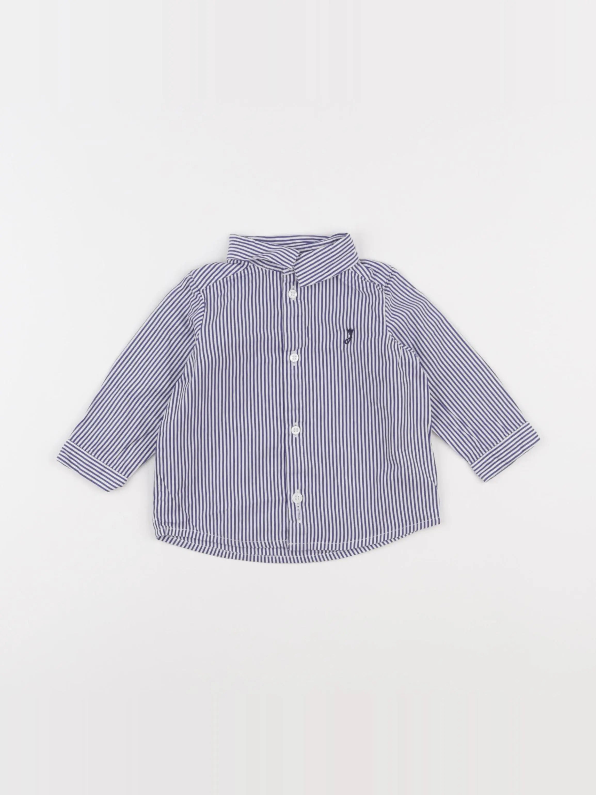 Jacadi - chemise bleu - 6 mois