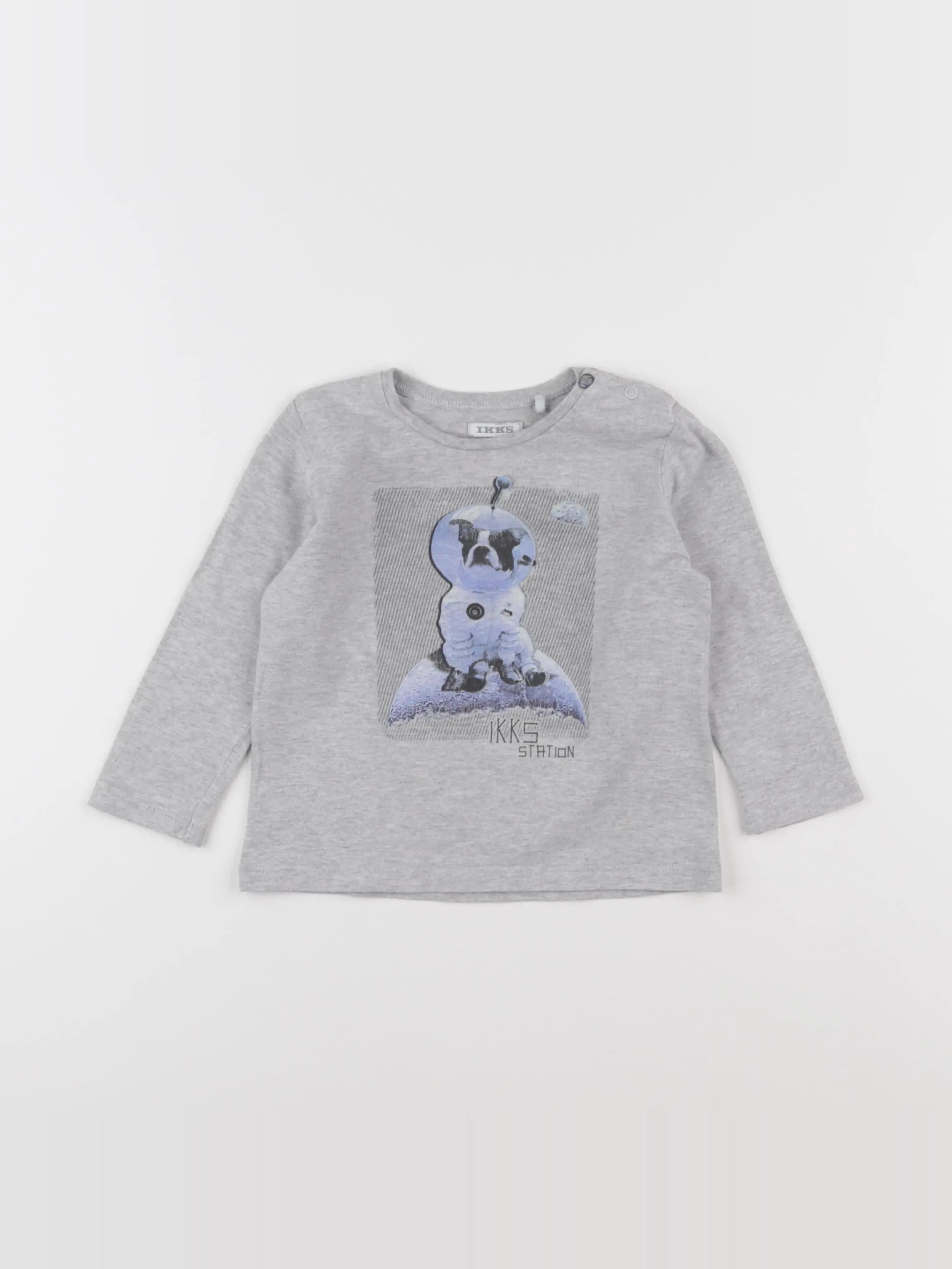 IKKS - tee-shirt gris - 18 mois