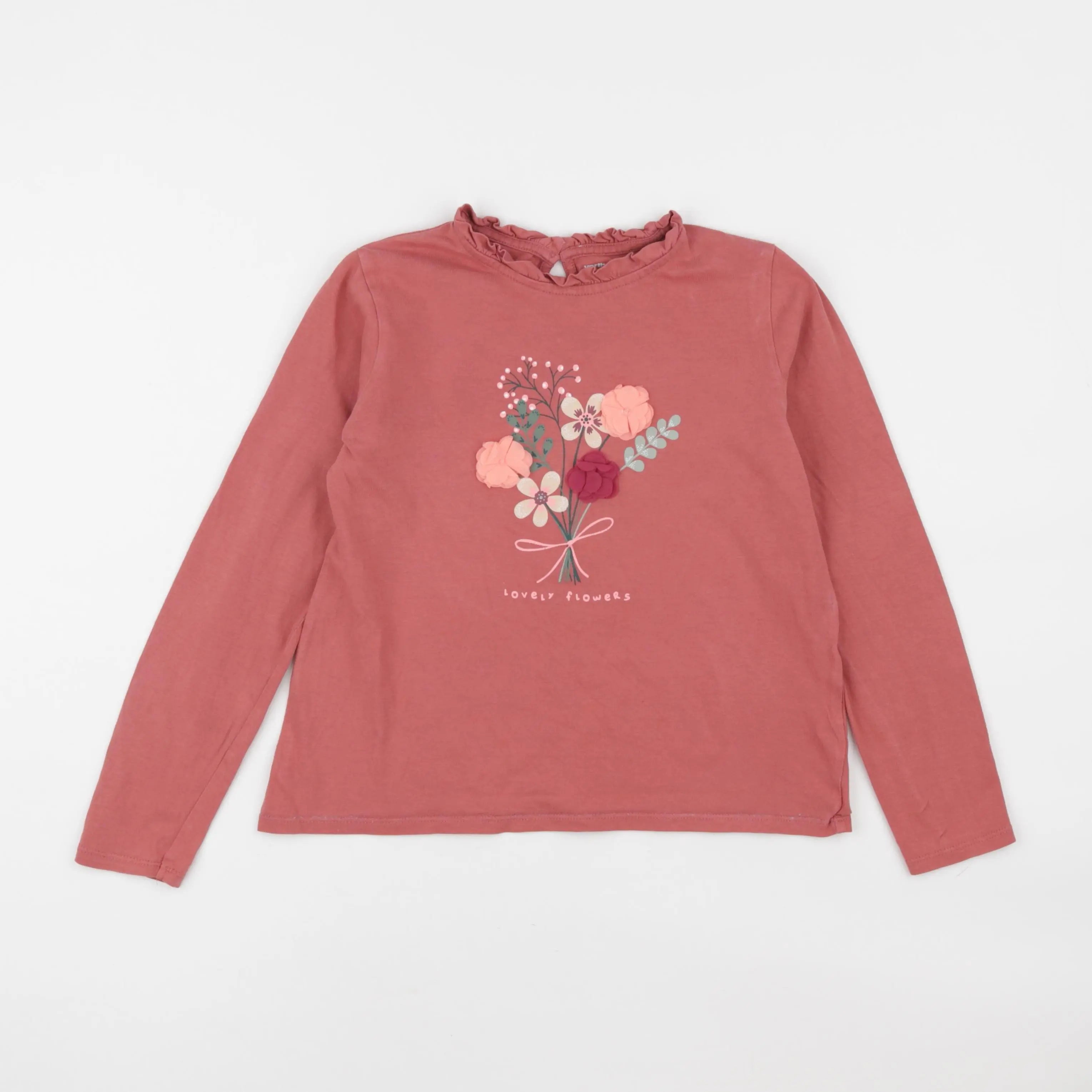 Vertbaudet - tee-shirt rose - 10 ans