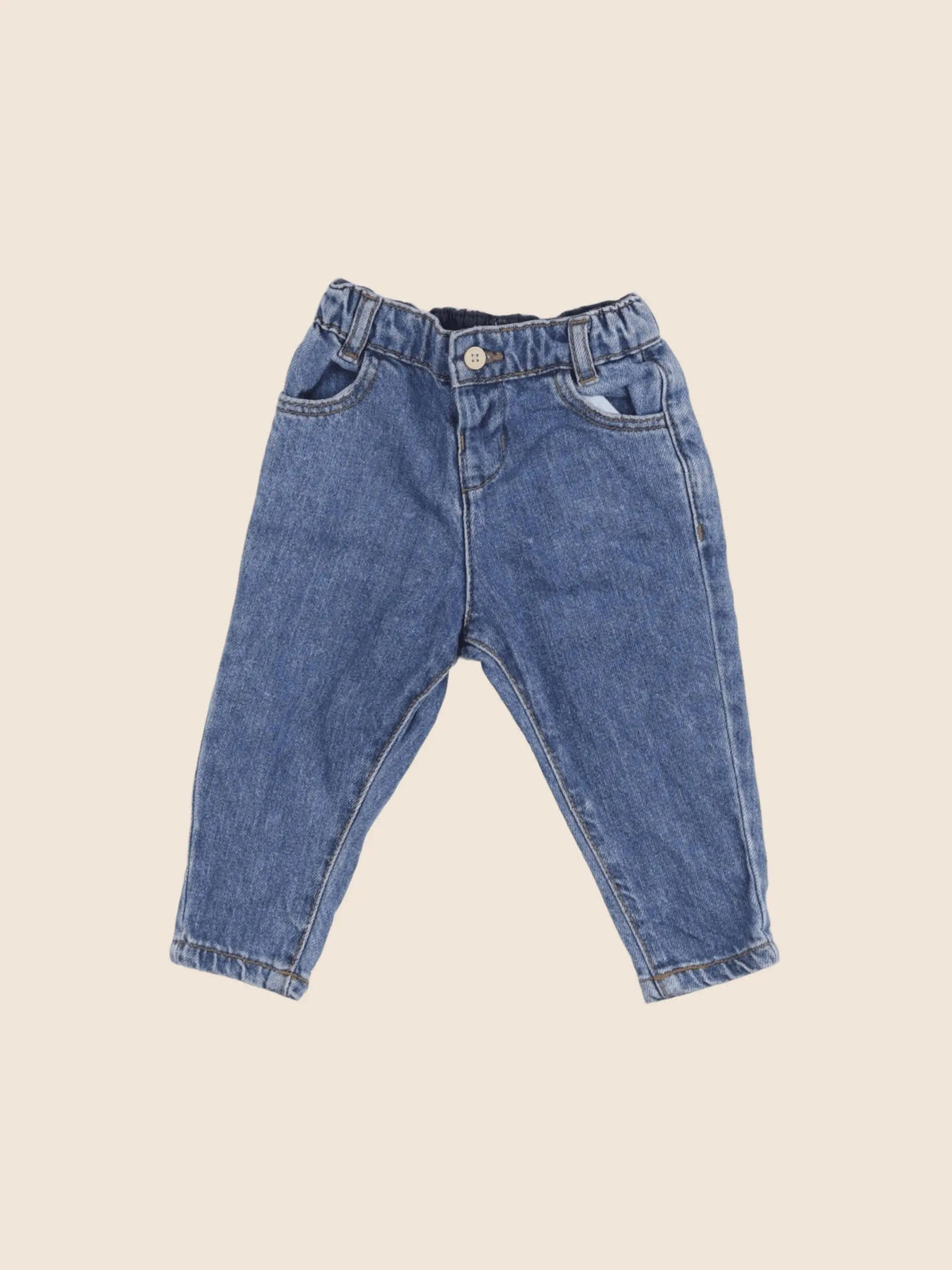 Vertbaudet - jean bleu - 6 mois