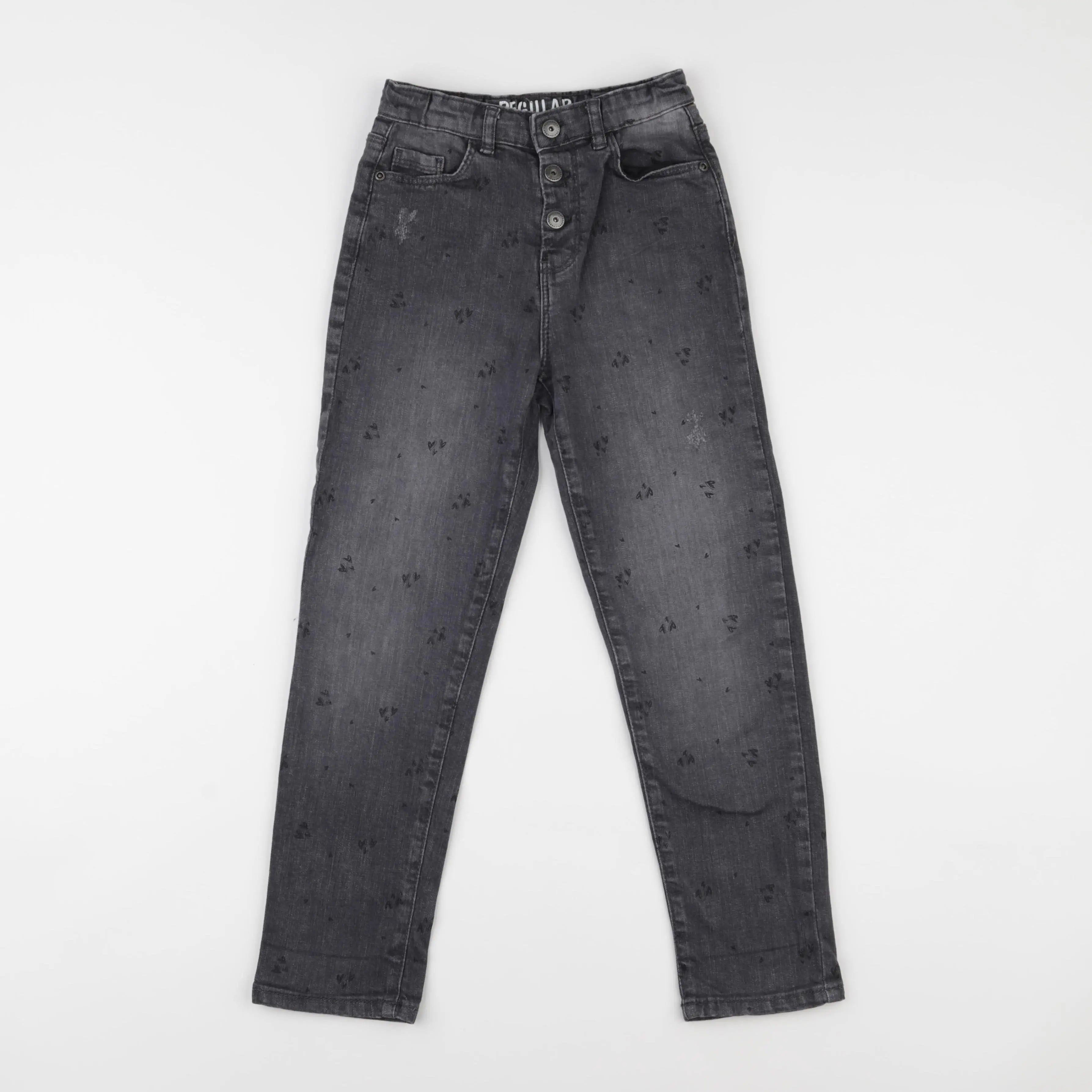 Vertbaudet - jean gris - 8 ans