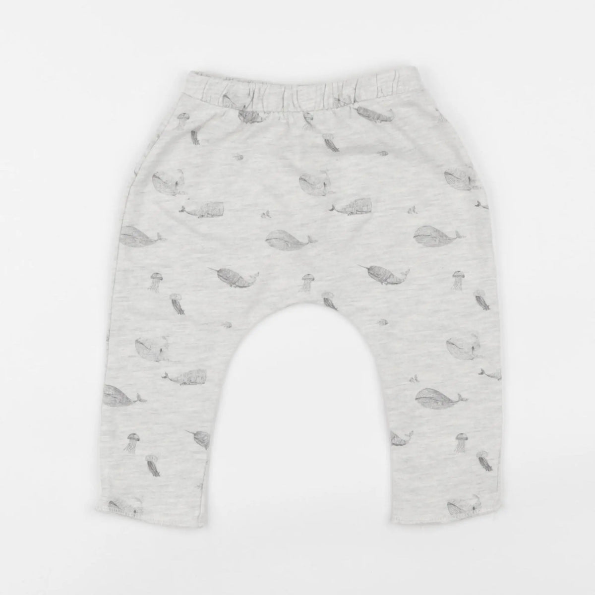 Vertbaudet - sarouel gris - 6 mois