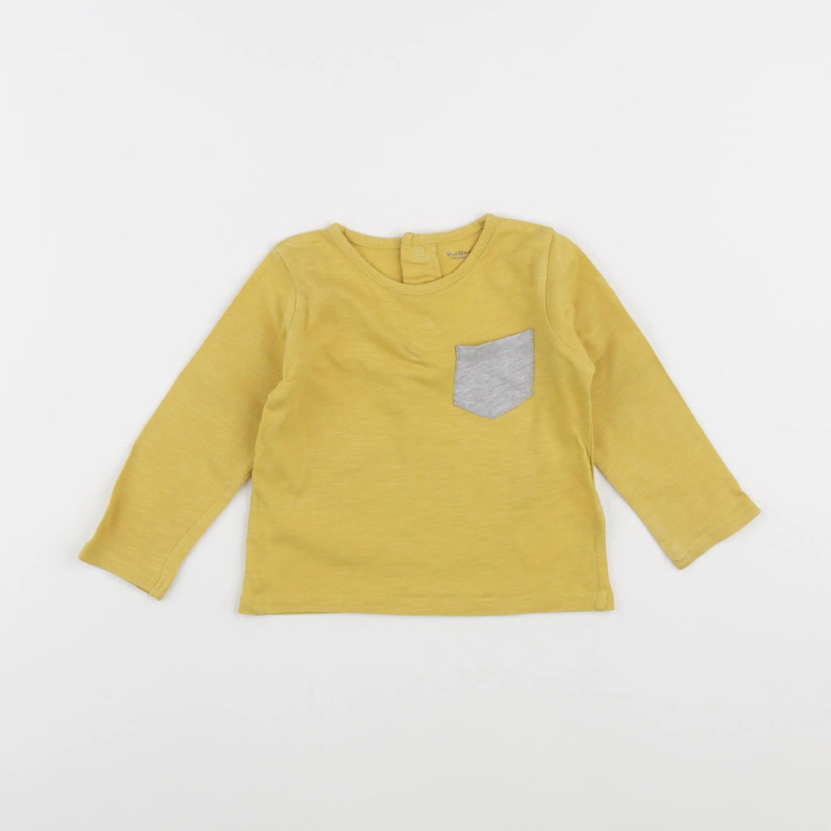 Vertbaudet - tee-shirt jaune - 12 mois