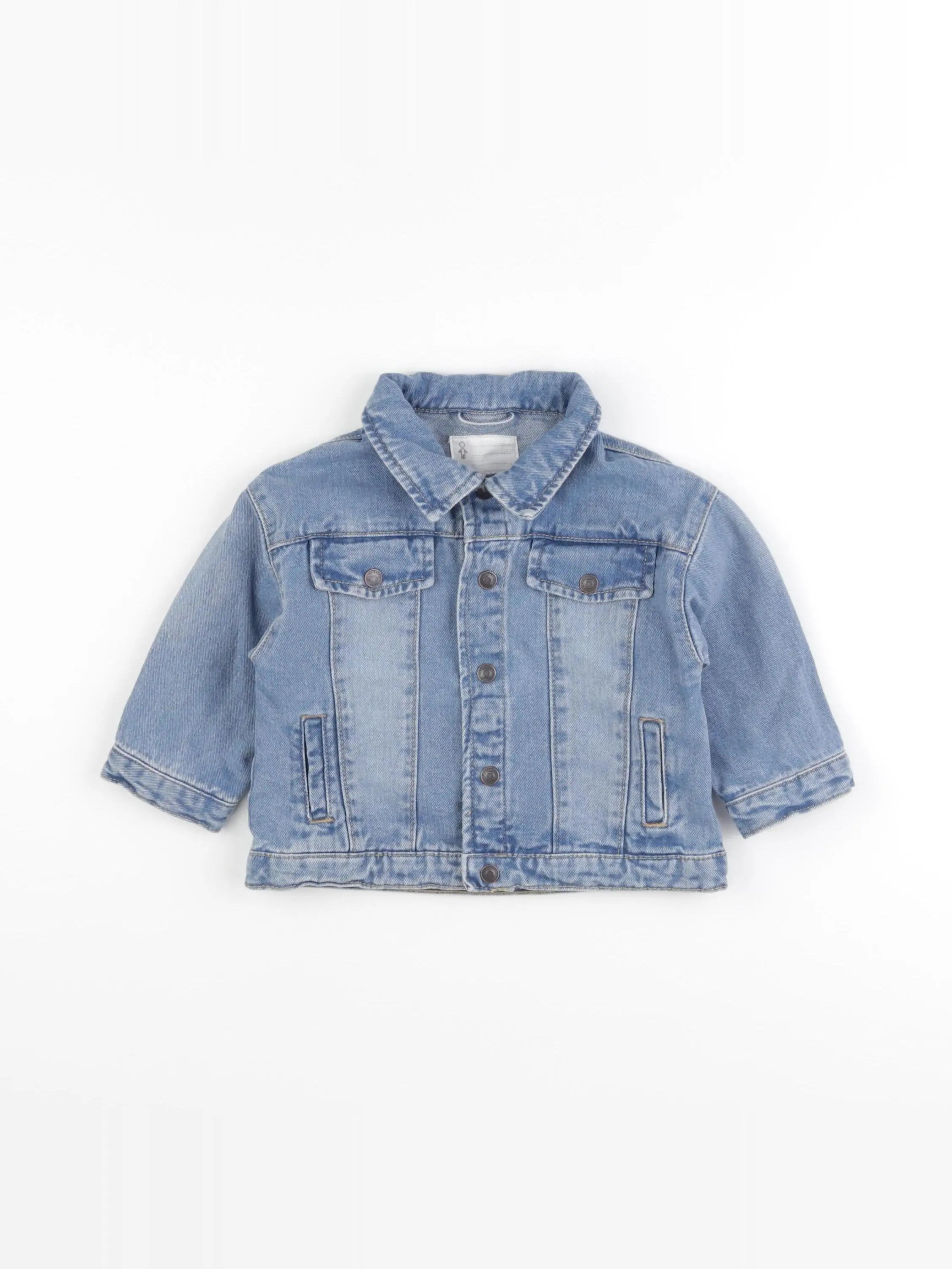 Vertbaudet - veste bleu - 9 mois