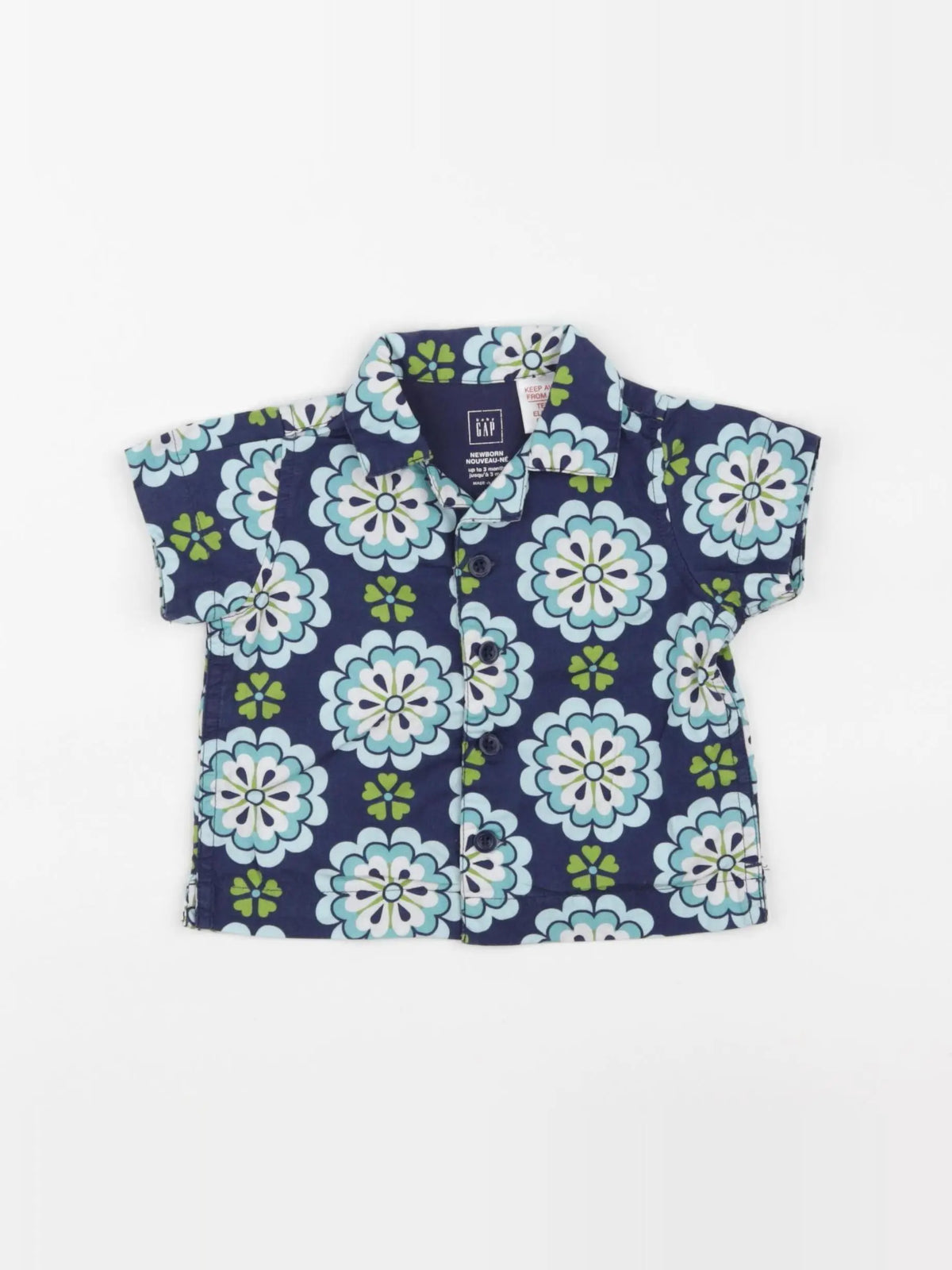 GAP - chemise bleu - 3 mois