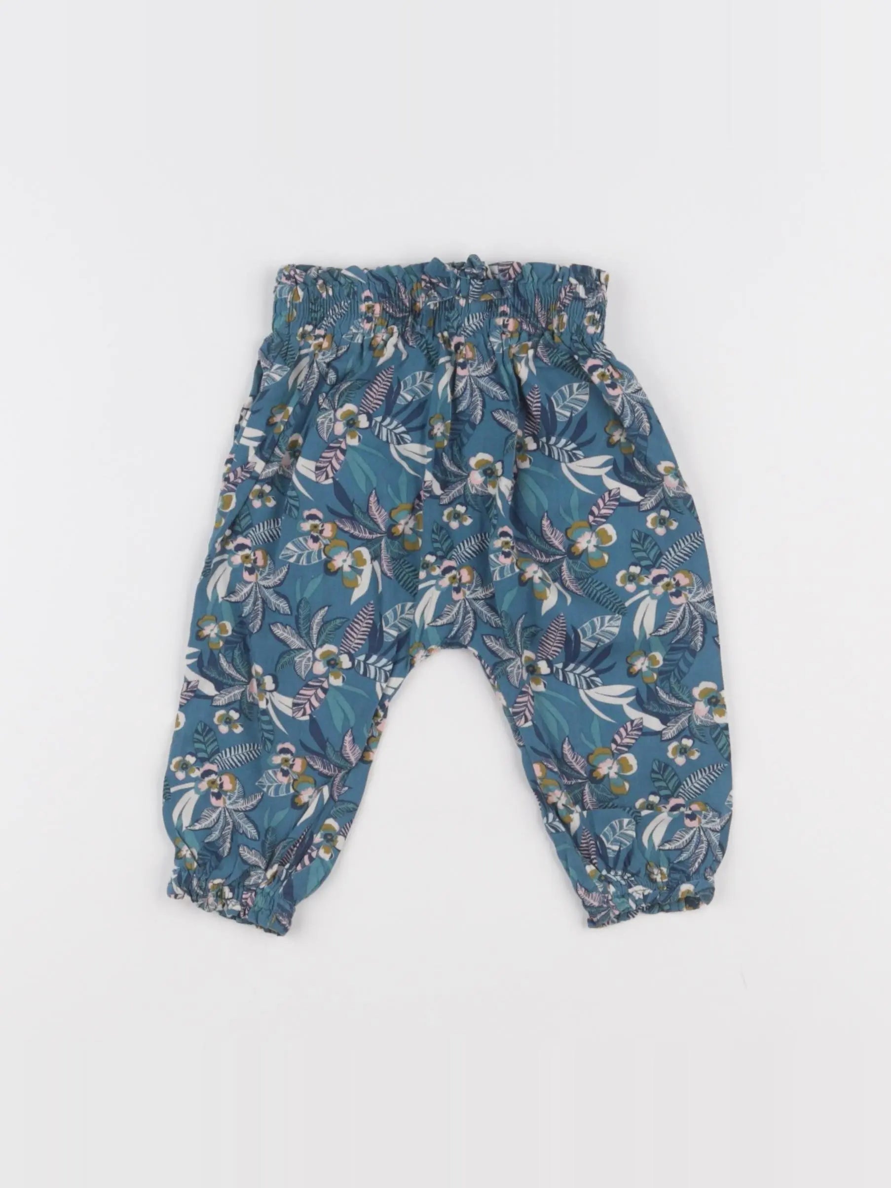 Vertbaudet - pantalon bleu - 6 mois