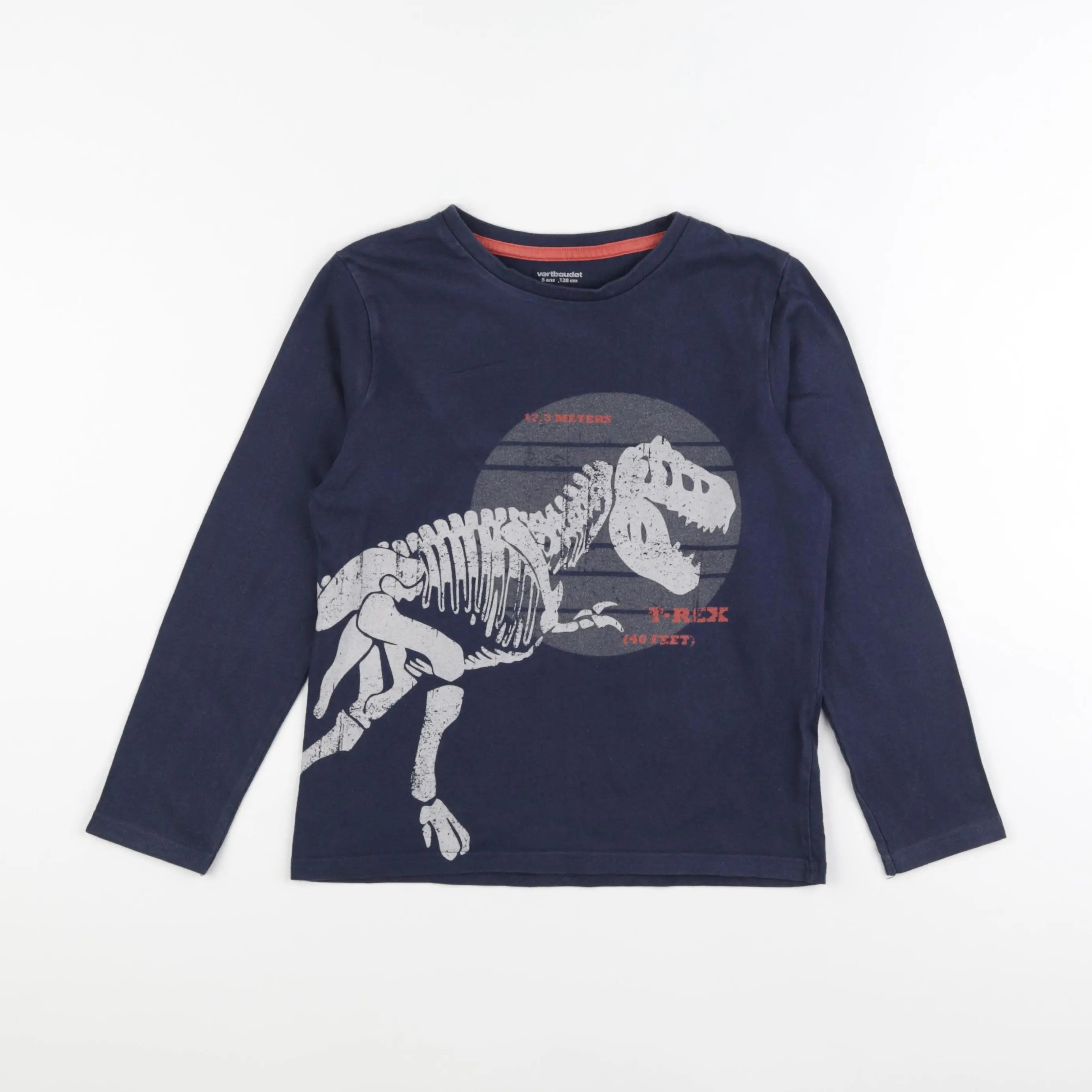Vertbaudet - tee-shirt bleu - 8 ans