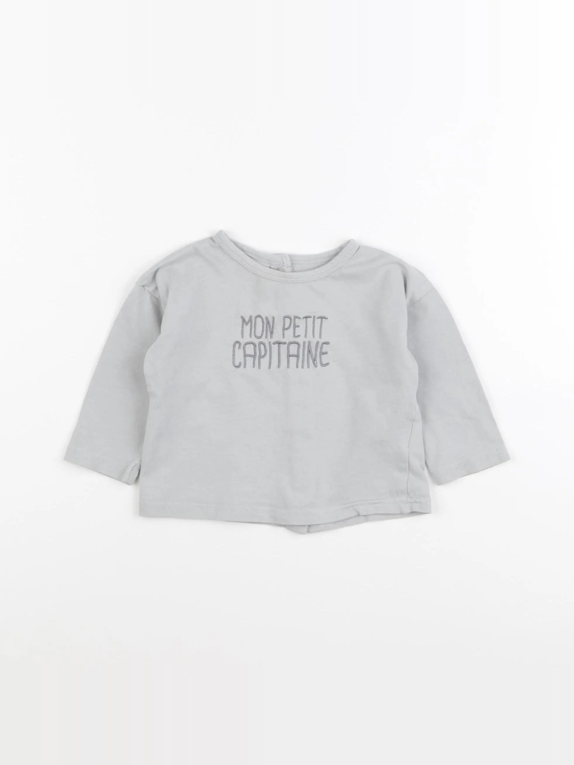 Vertbaudet - tee-shirt gris - 9 mois