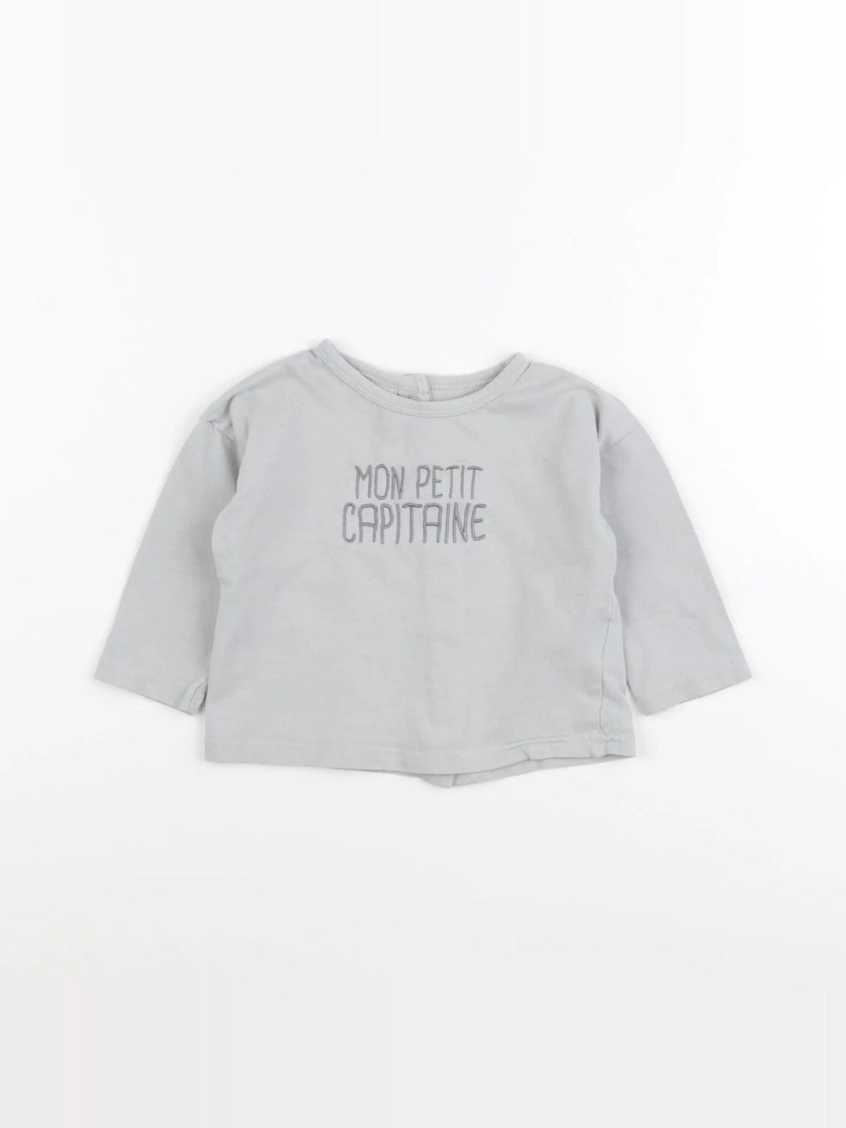 Vertbaudet - tee-shirt gris - 9 mois