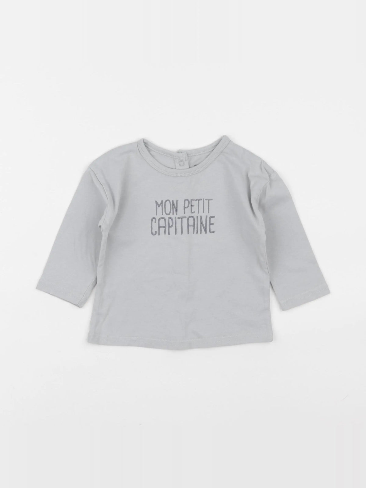 Vertbaudet - tee-shirt bleu - 9 mois