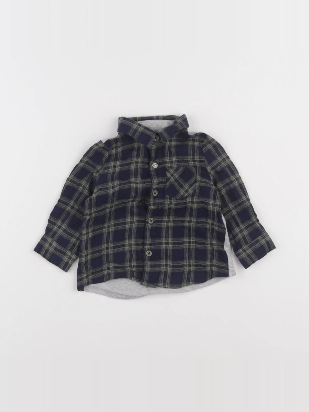 IKKS - chemise vert, bleu - 6 mois