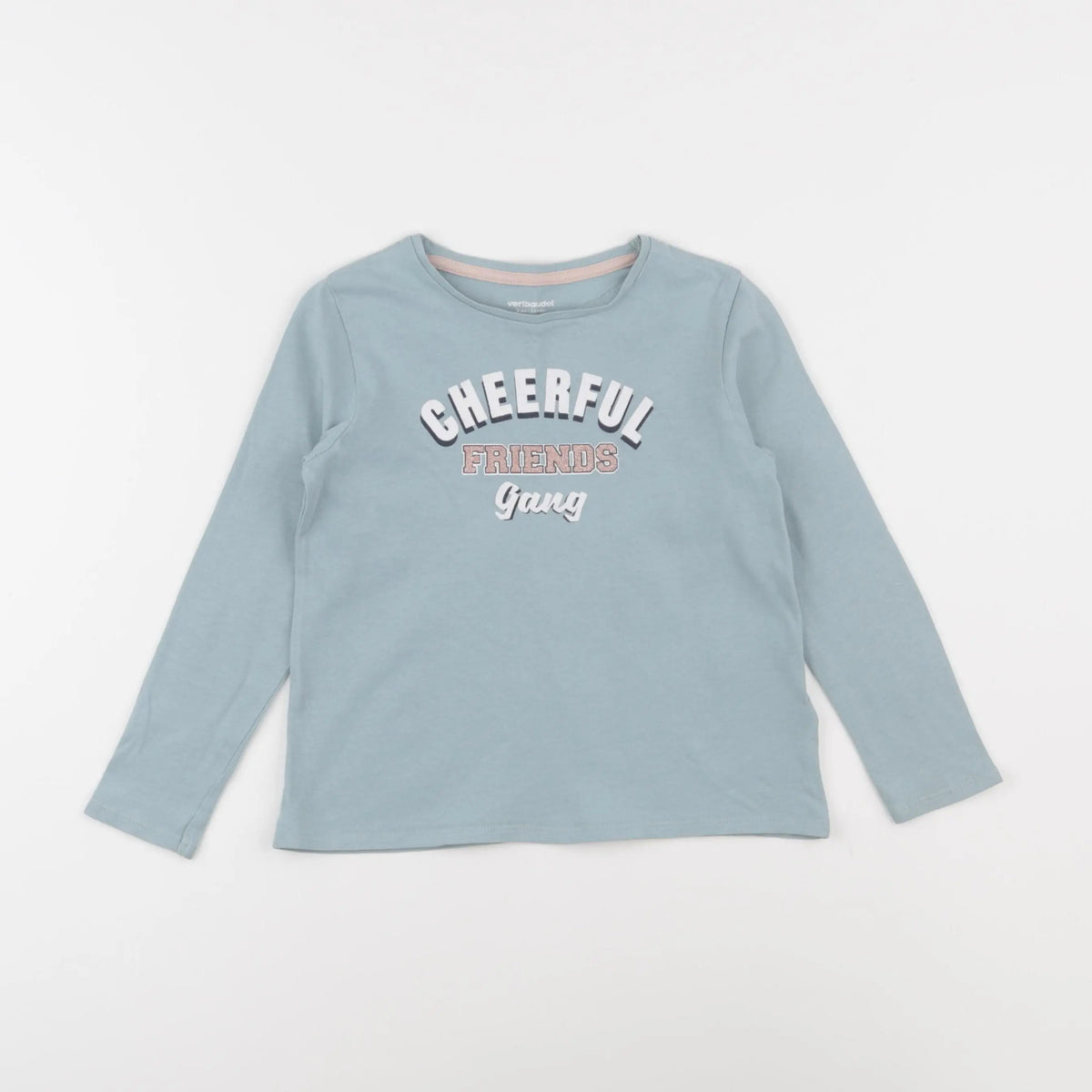 Vertbaudet - tee-shirt bleu - 5 ans