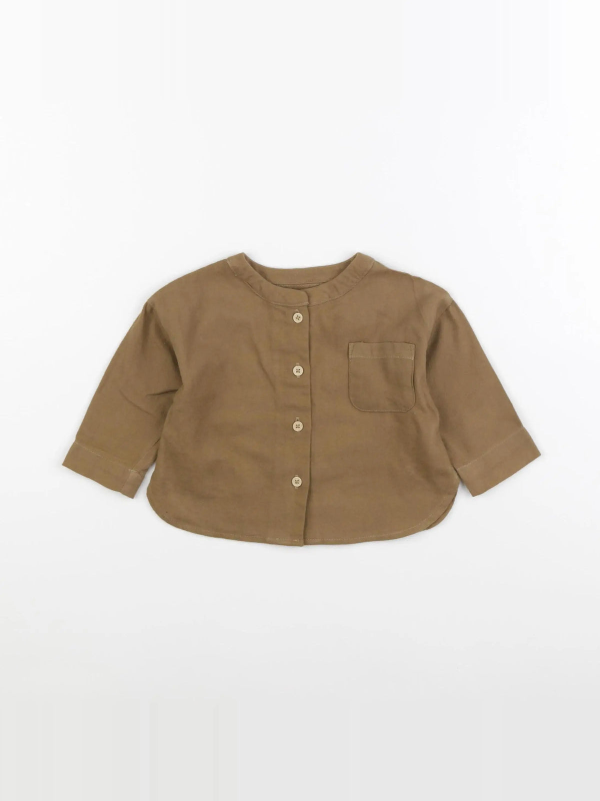 Vertbaudet - chemise marron - 6 mois