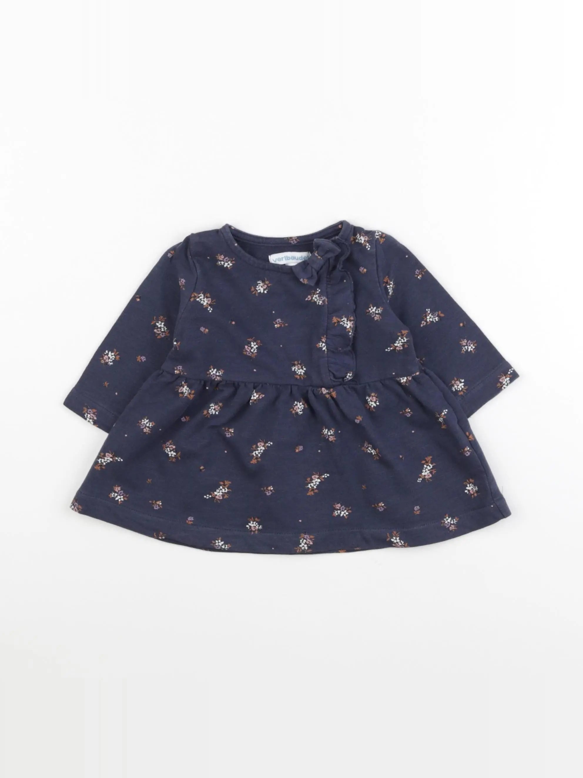 Vertbaudet - robe bleu - 3 mois