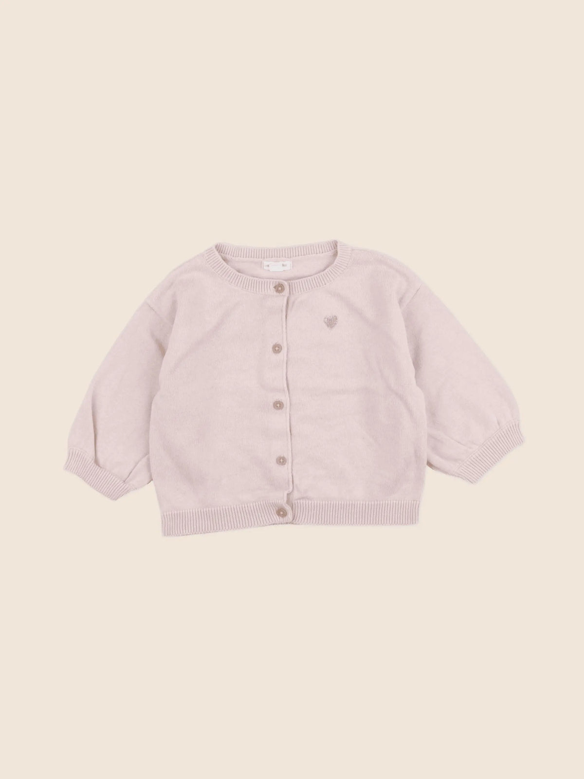 Vertbaudet - gilet rose - 12 mois