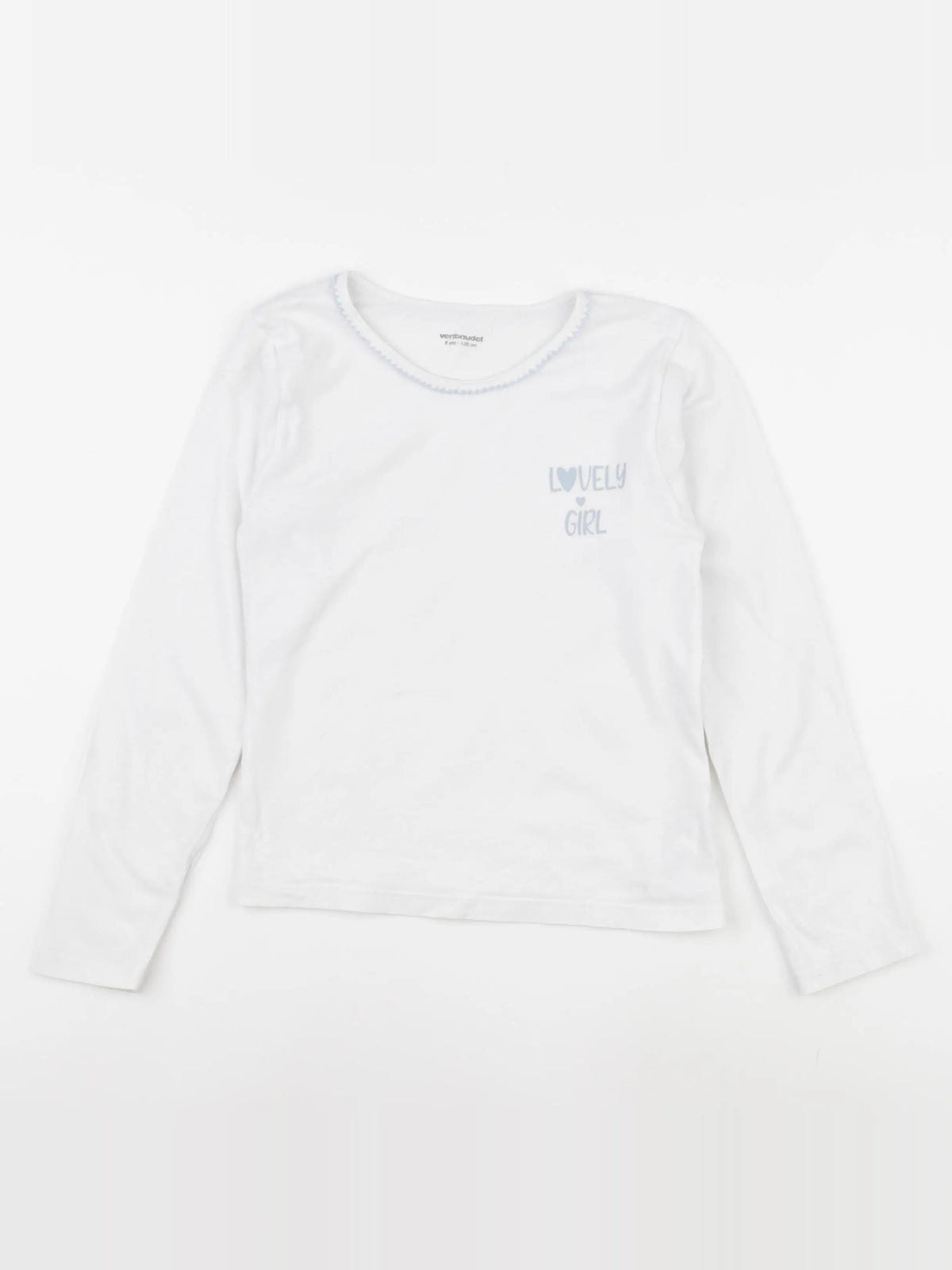 Vertbaudet - maillot de corps blanc - 8 ans