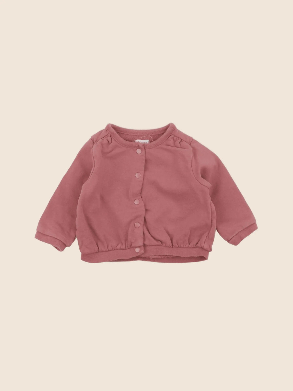 Vertbaudet - sweat rose - 6 mois