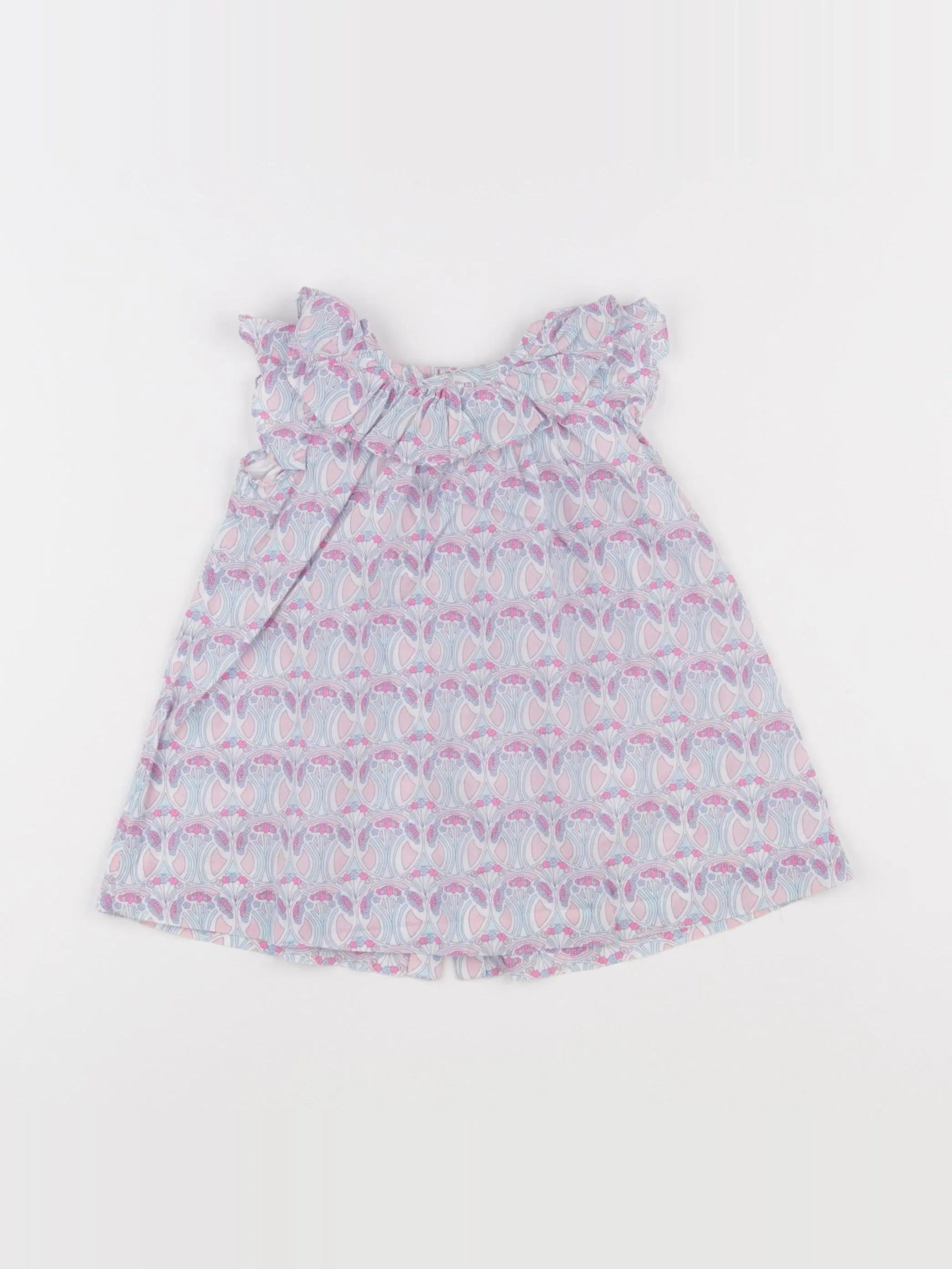 Jacadi - robe liberty multicolore - 6 mois
