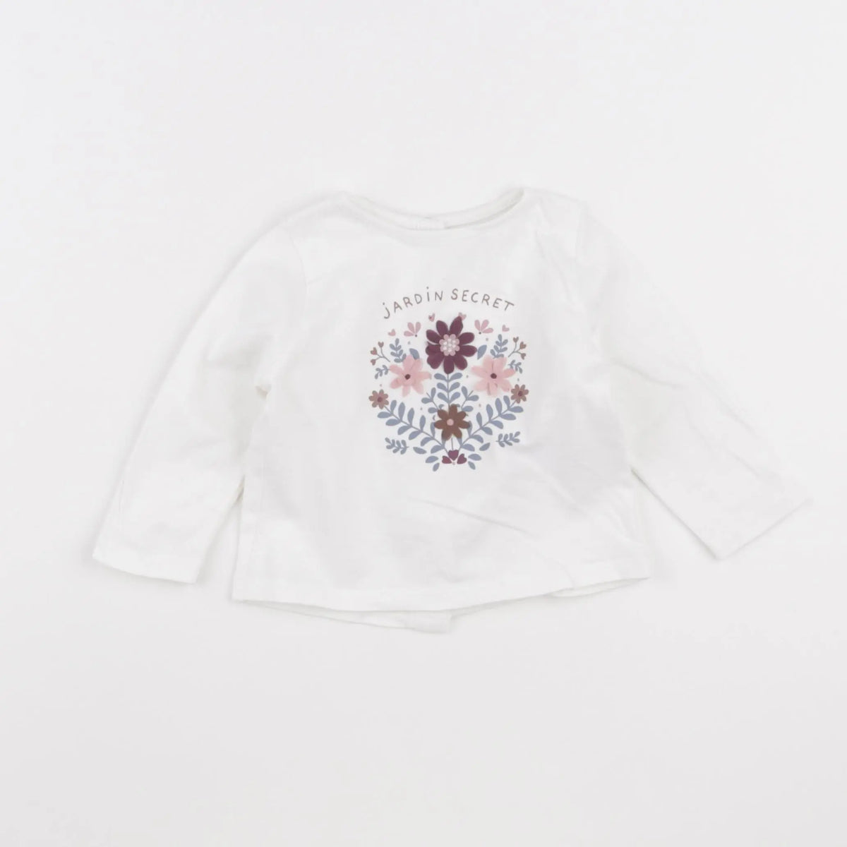 Vertbaudet - tee-shirt blanc - 6 mois