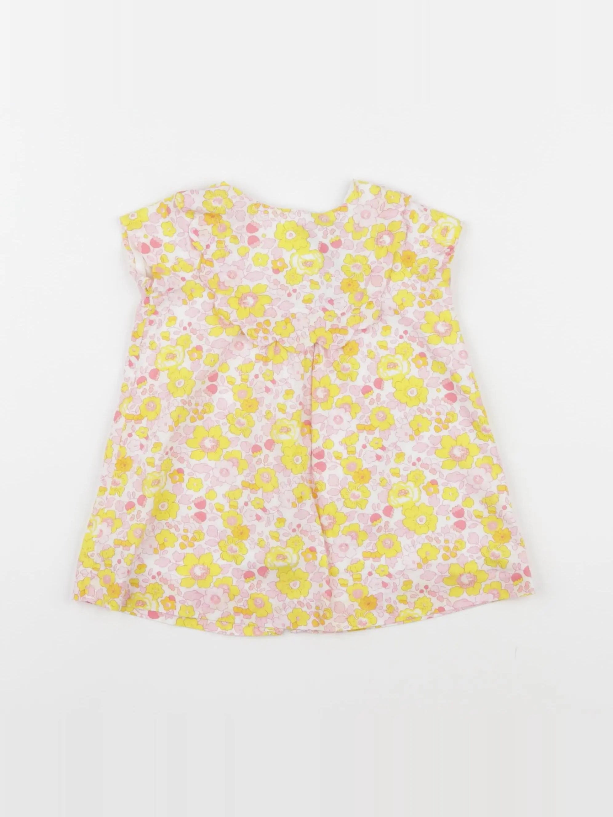 Jacadi - robe liberty jaune - 6 mois