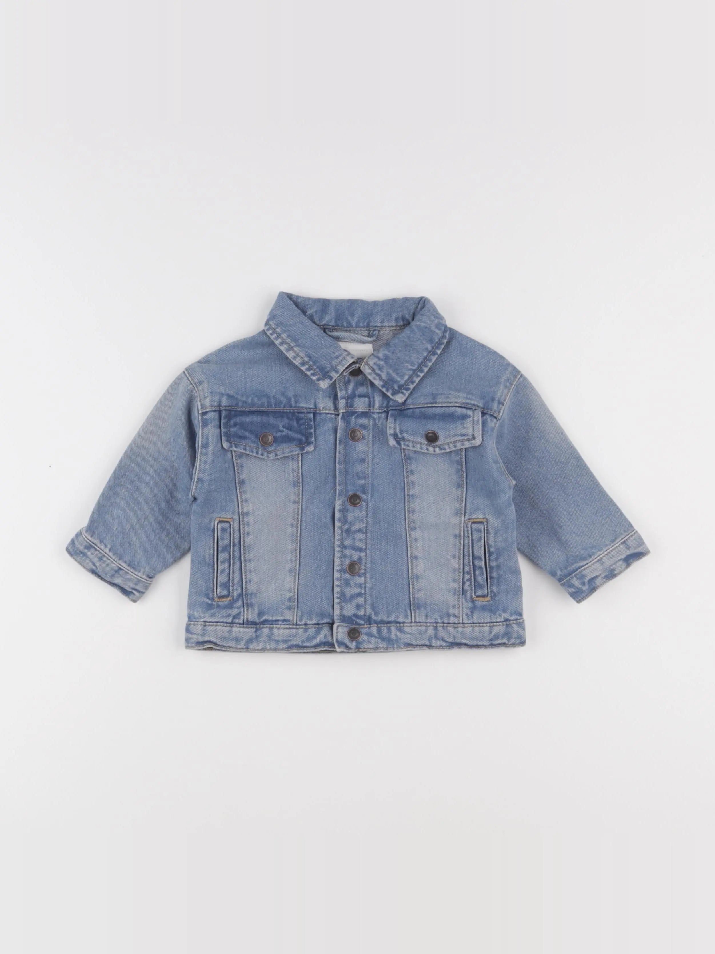 Vertbaudet - veste bleu - 9 mois