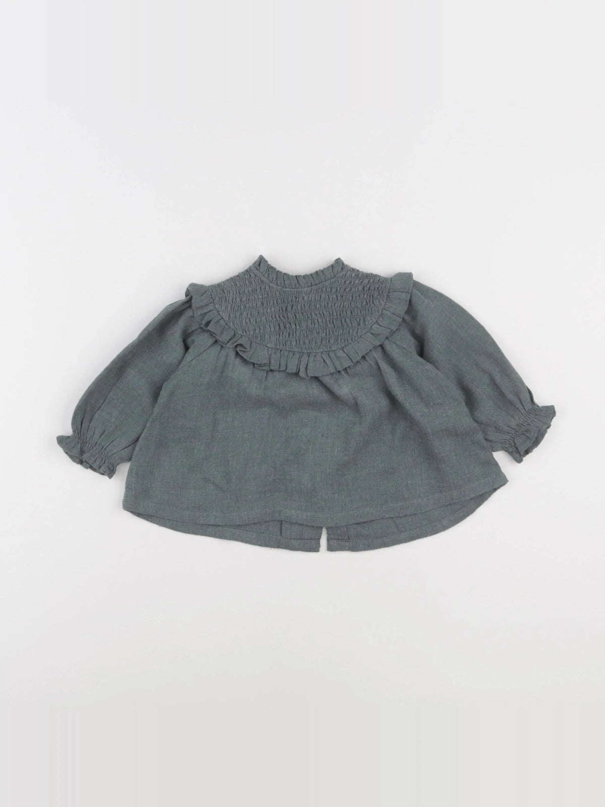 Vertbaudet - blouse vert - 6 mois