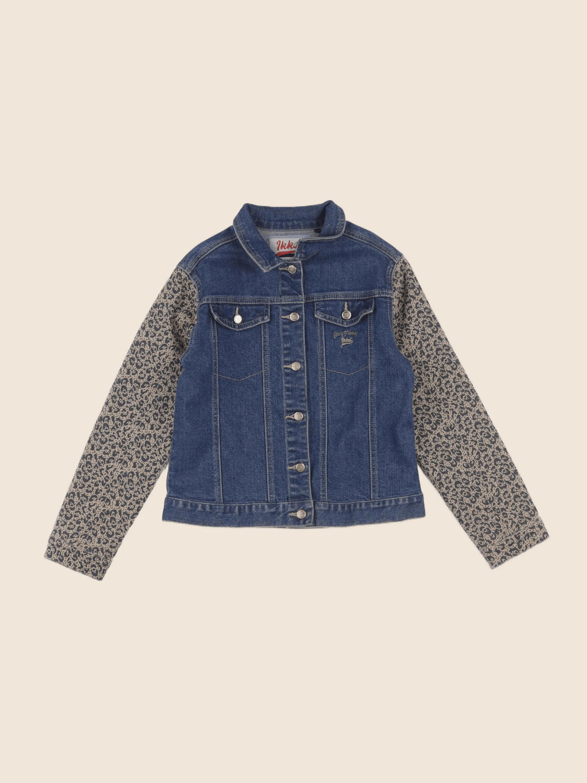IKKS - veste imprimé au dos marron, bleu - 10 ans