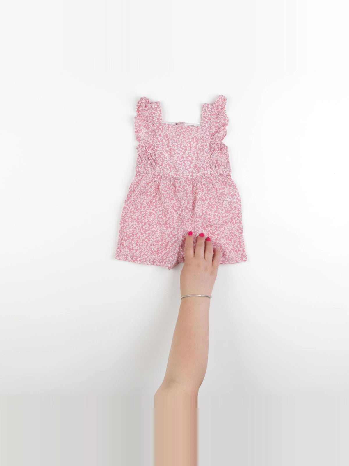 Monoprix - combinaison rose - 6 mois