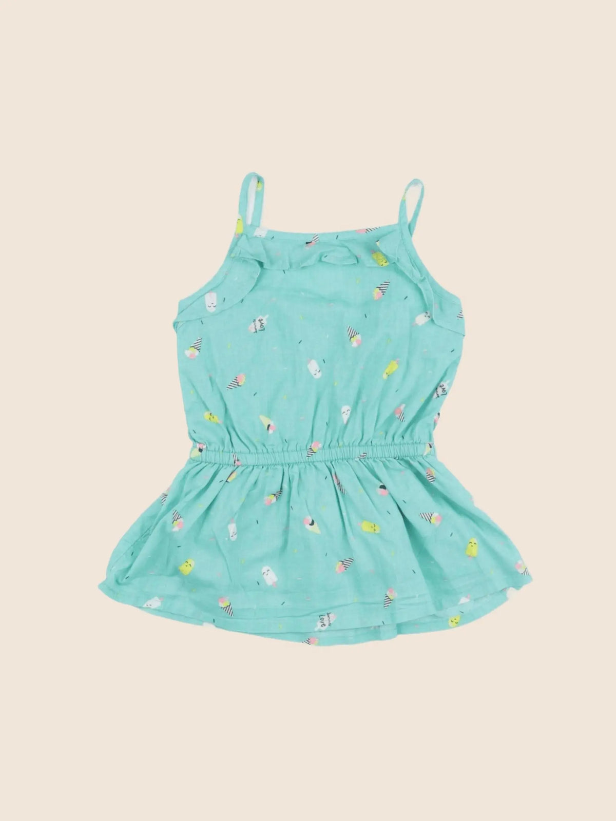 Tape à l'oeil - robe vert - 6 mois