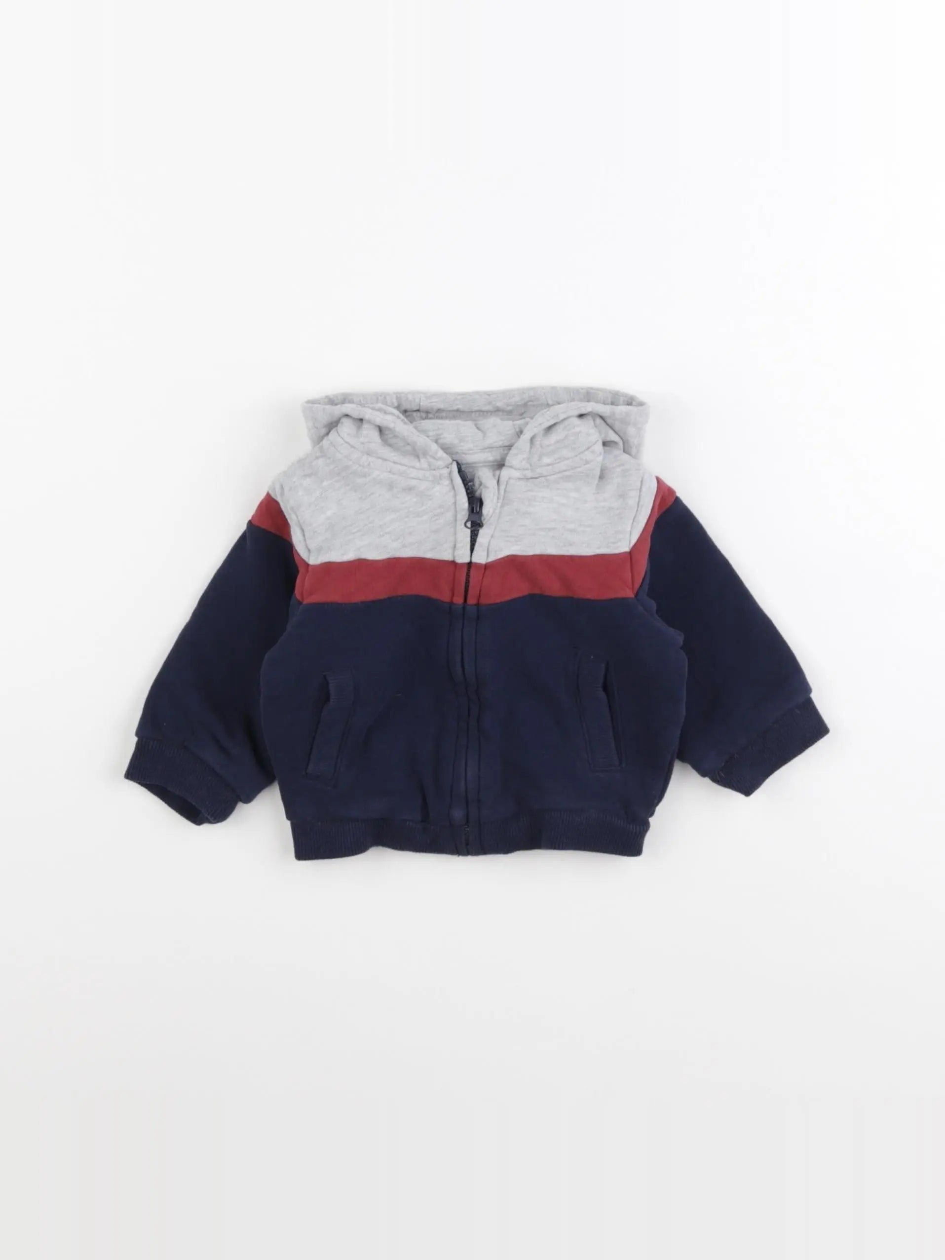 Vertbaudet - sweat bleu - 3 mois