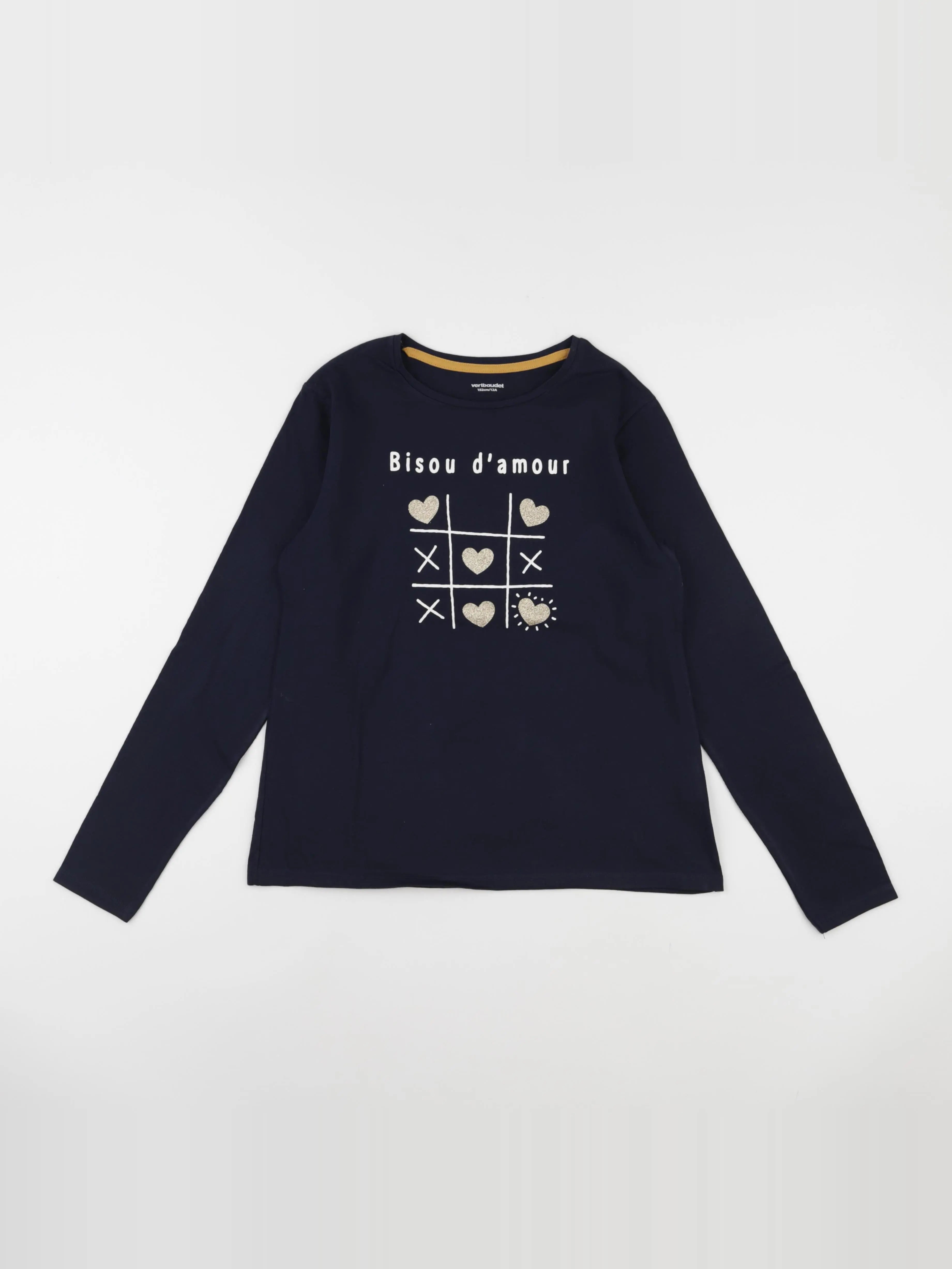Vertbaudet - tee-shirt bleu - 12 ans