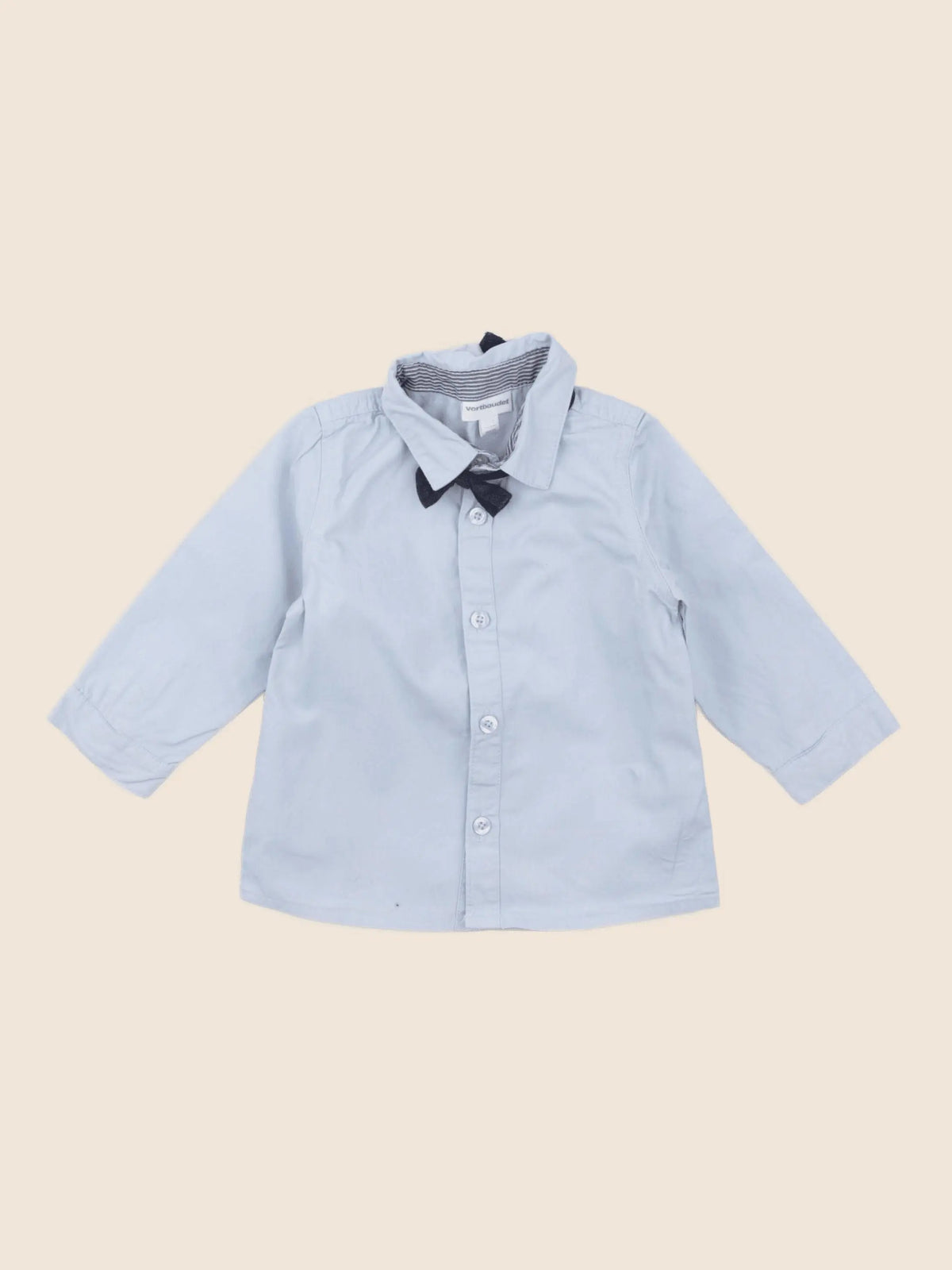 Vertbaudet - chemise bleu - 9 mois