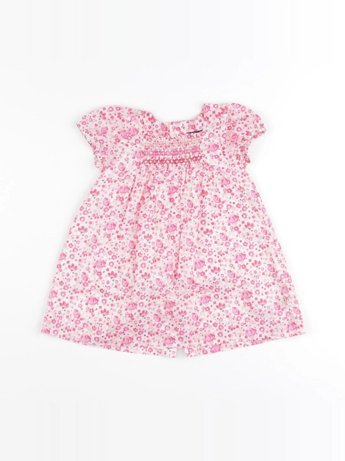 Sergent Major - robe blanc, rose - 6 mois
