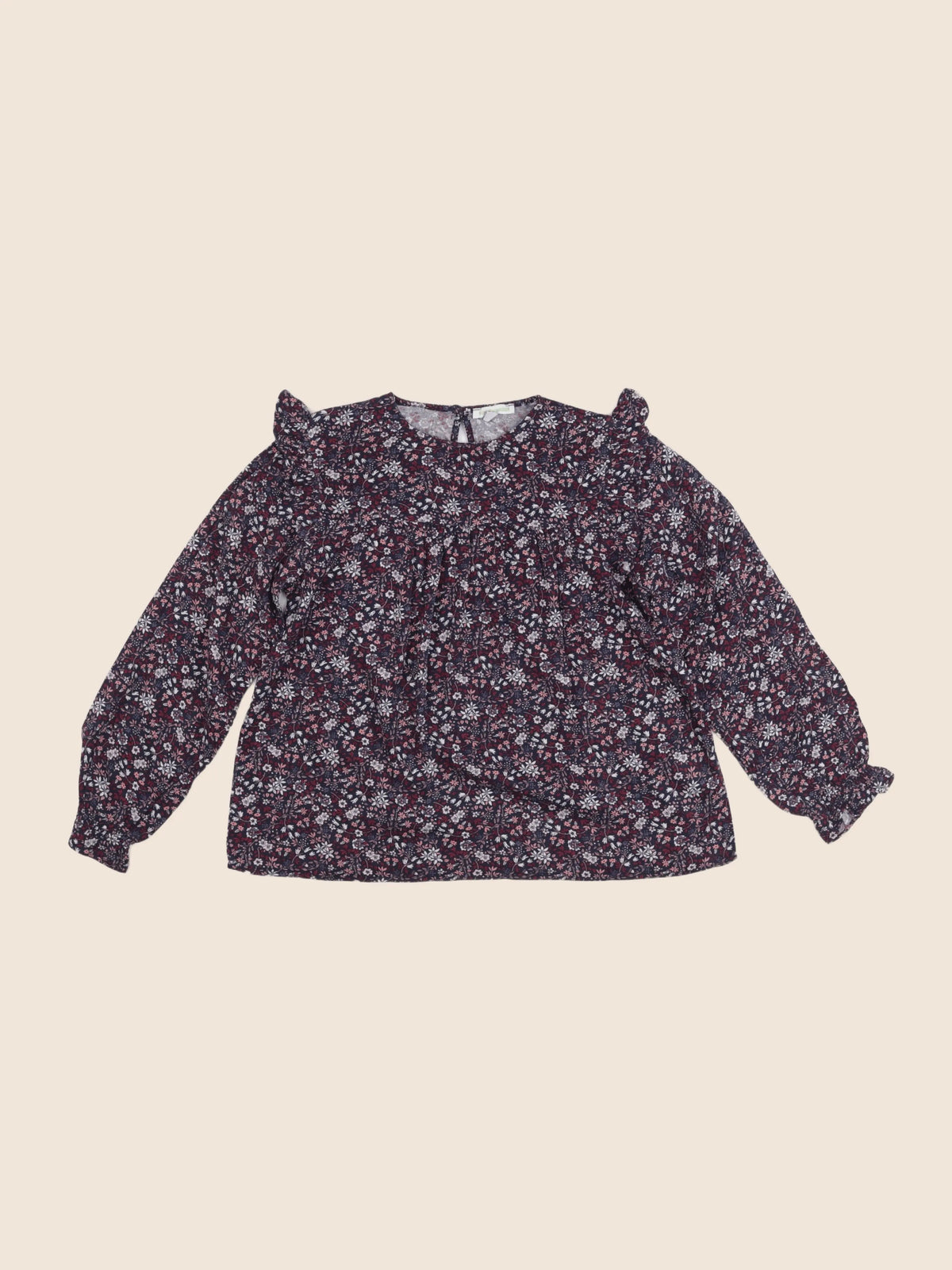 Vertbaudet - blouse bleu, violet - 10 ans