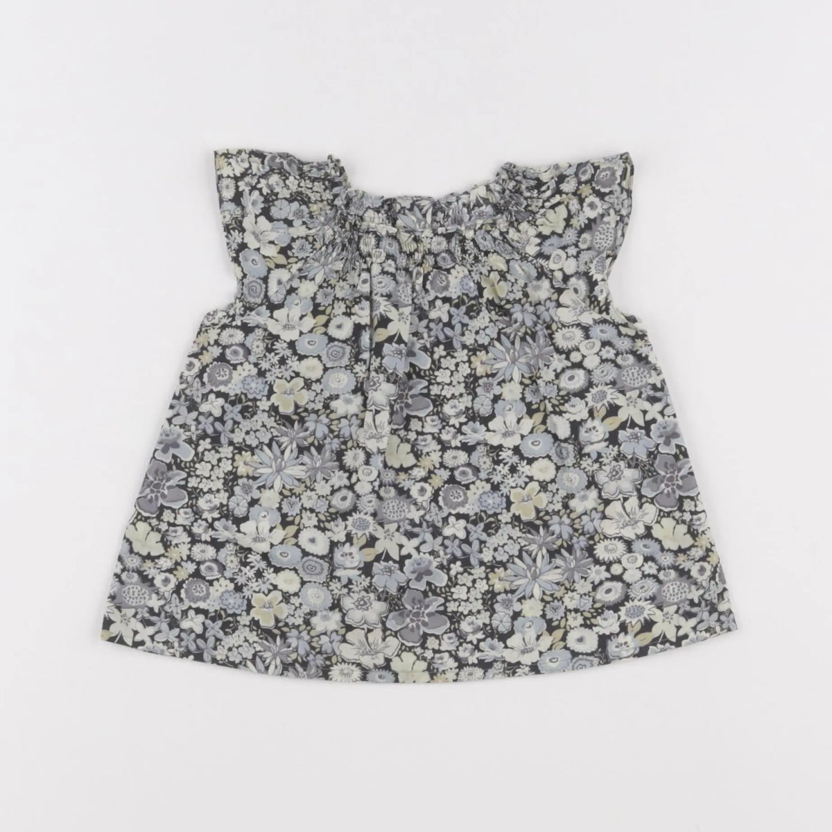 Bonpoint - blouse bleu - 6 mois