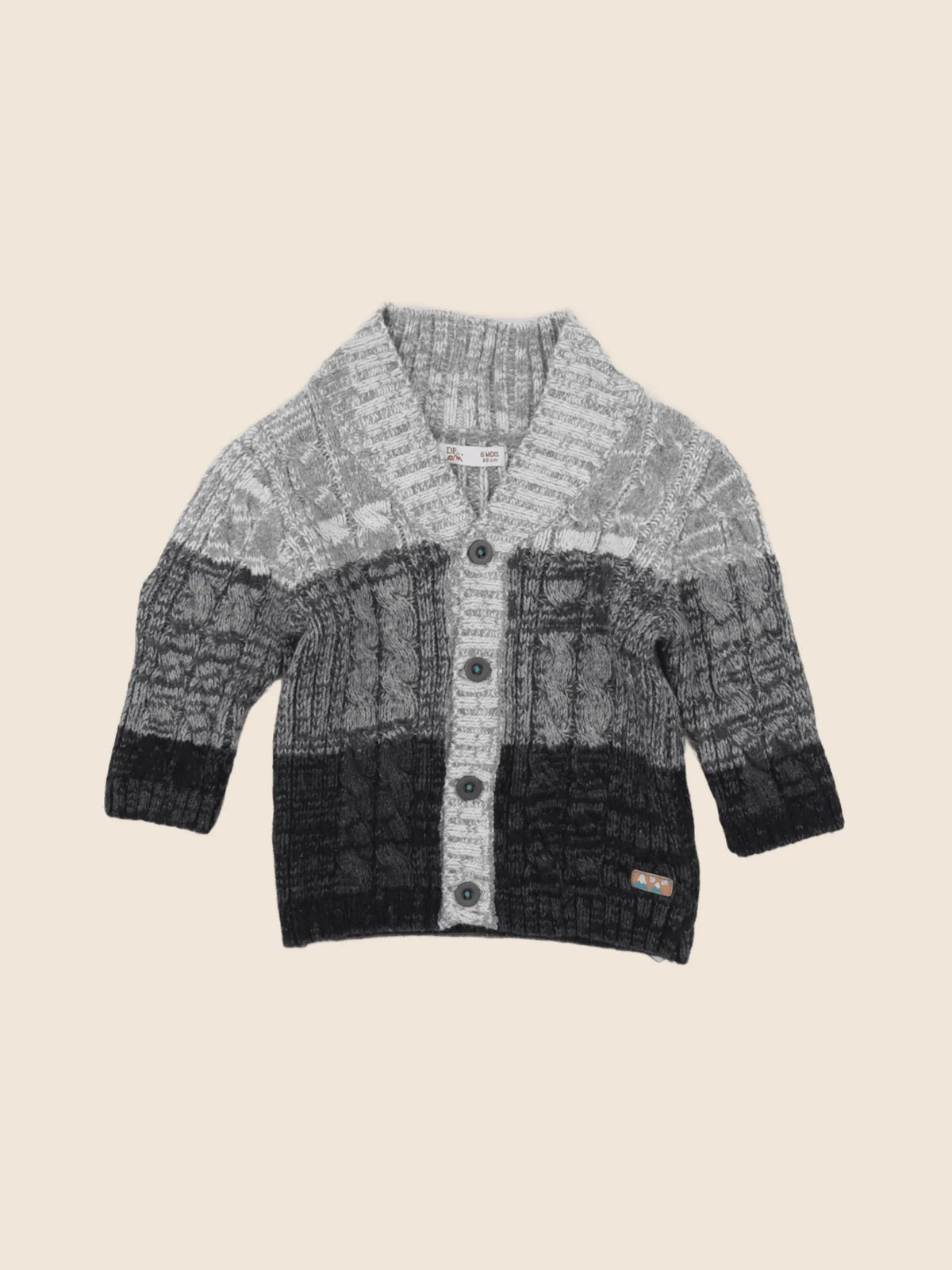 DPAM - gilet gris - 6 mois