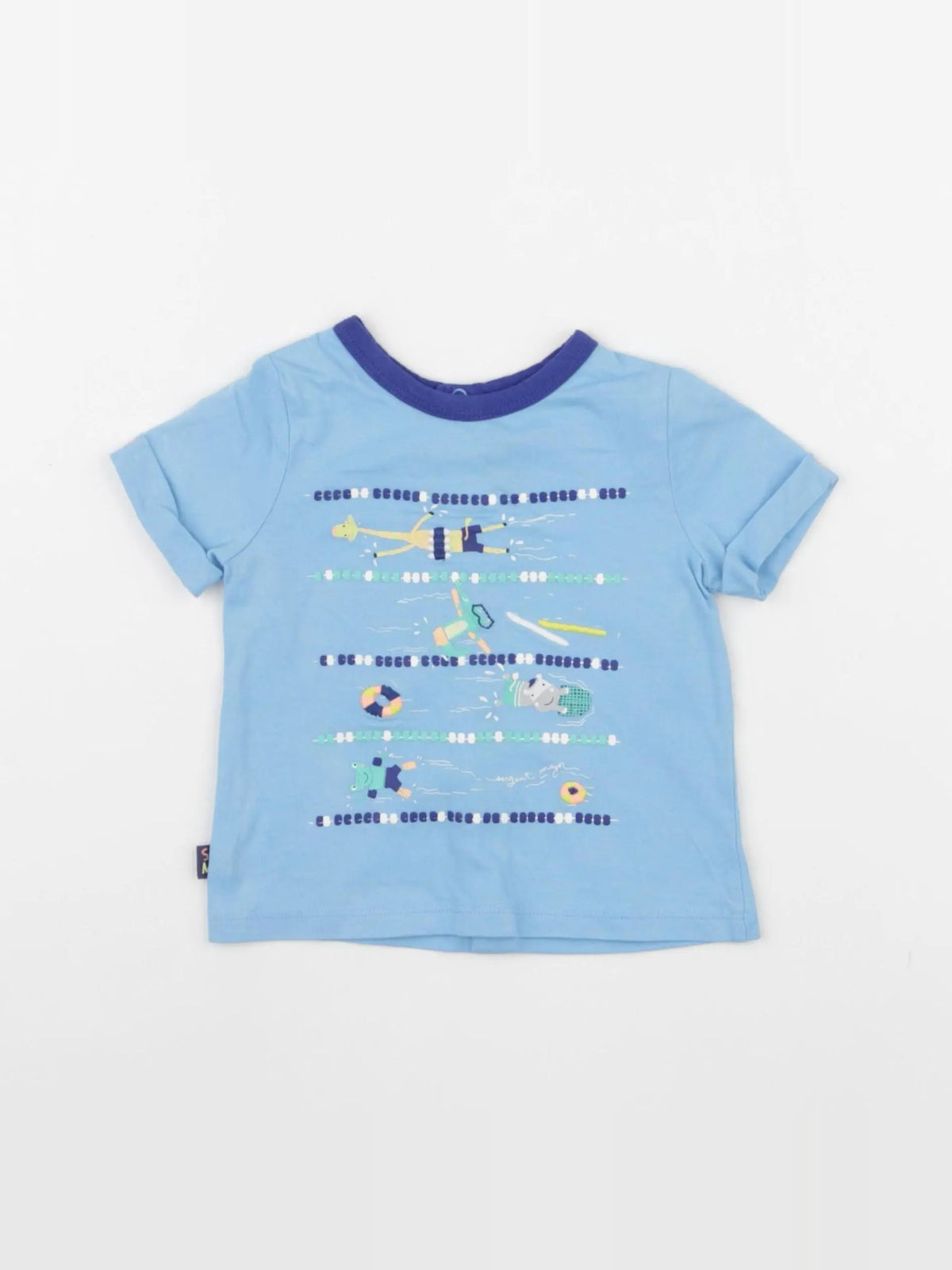Sergent Major - tee-shirt bleu - 6 mois