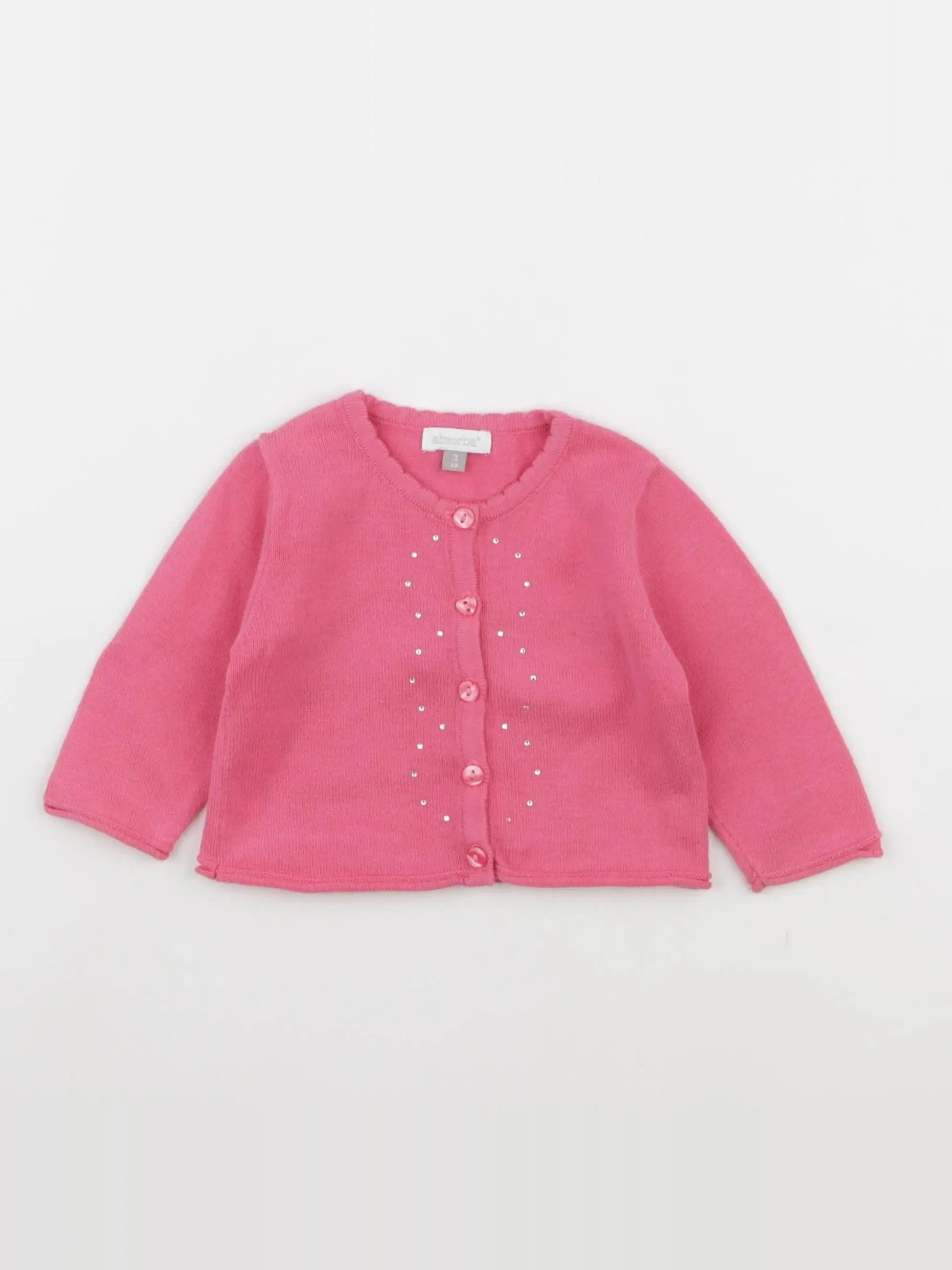 Absorba - gilet rose - 3 mois