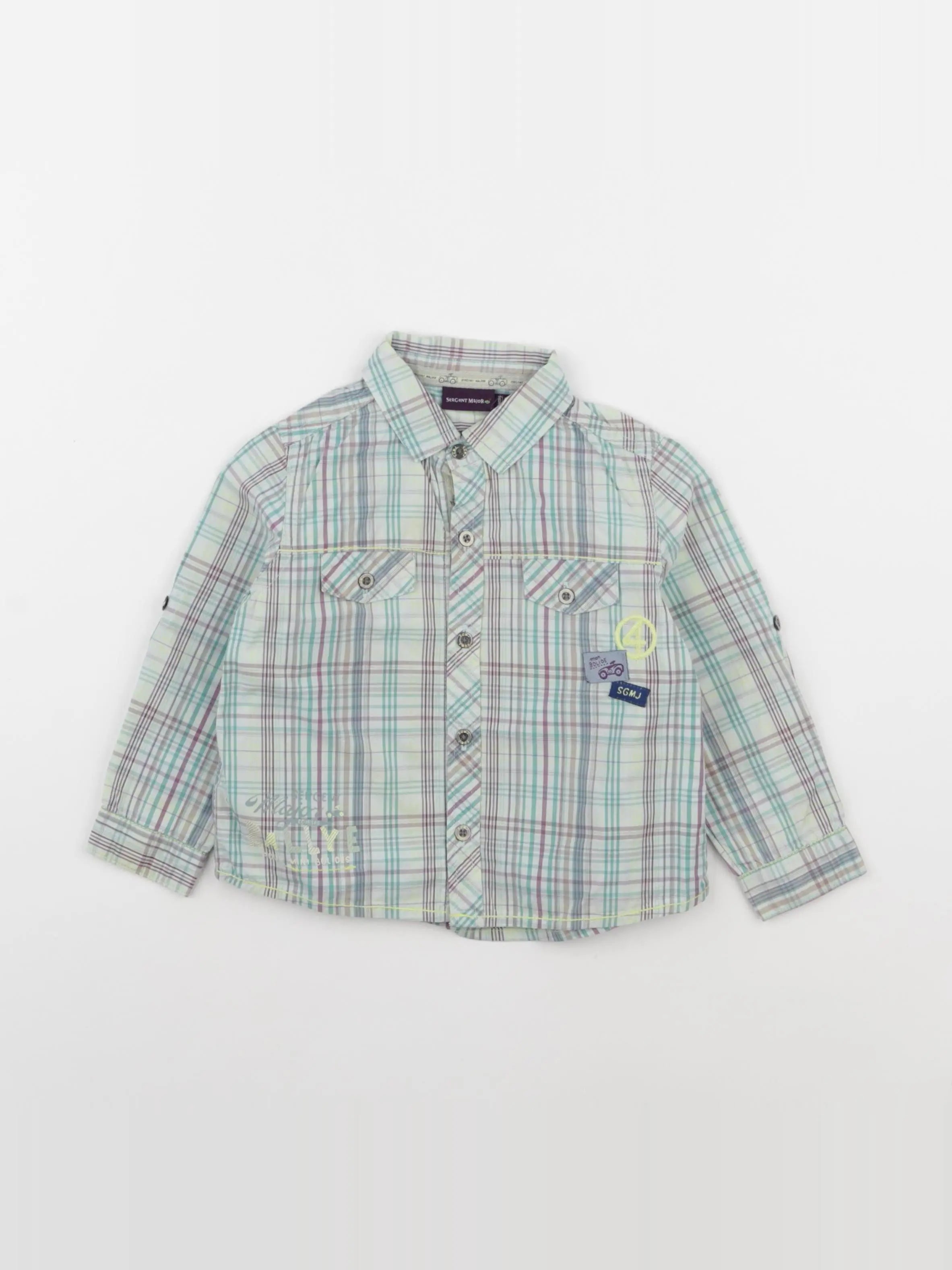 Sergent Major - chemise multicolore - 18 mois