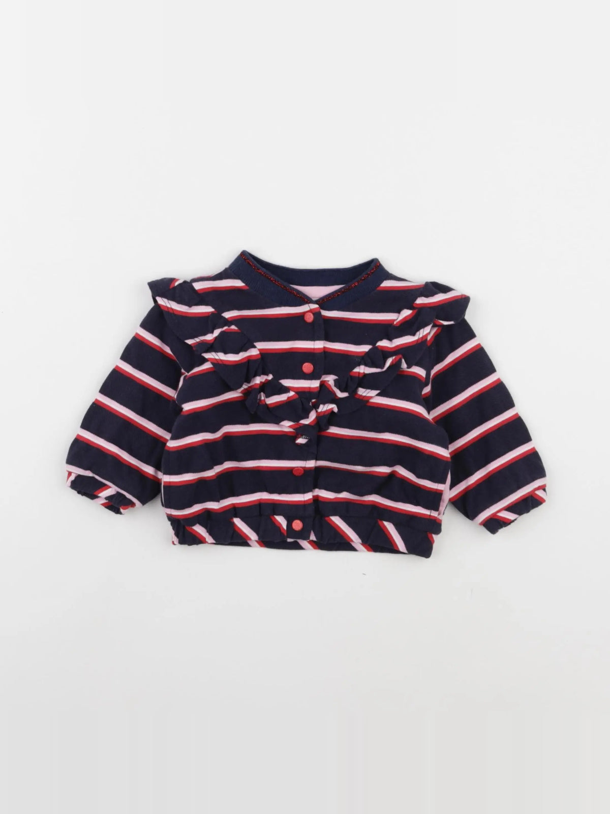 Catimini - sweat bleu, rose - 6 mois