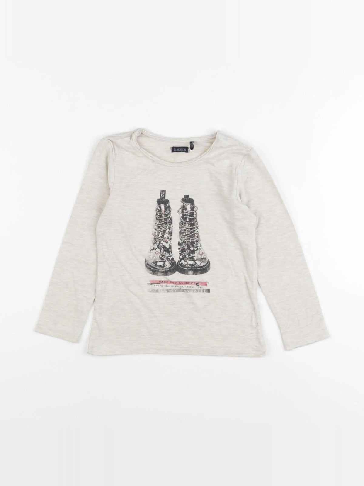 IKKS - tee-shirt beige - 4 ans