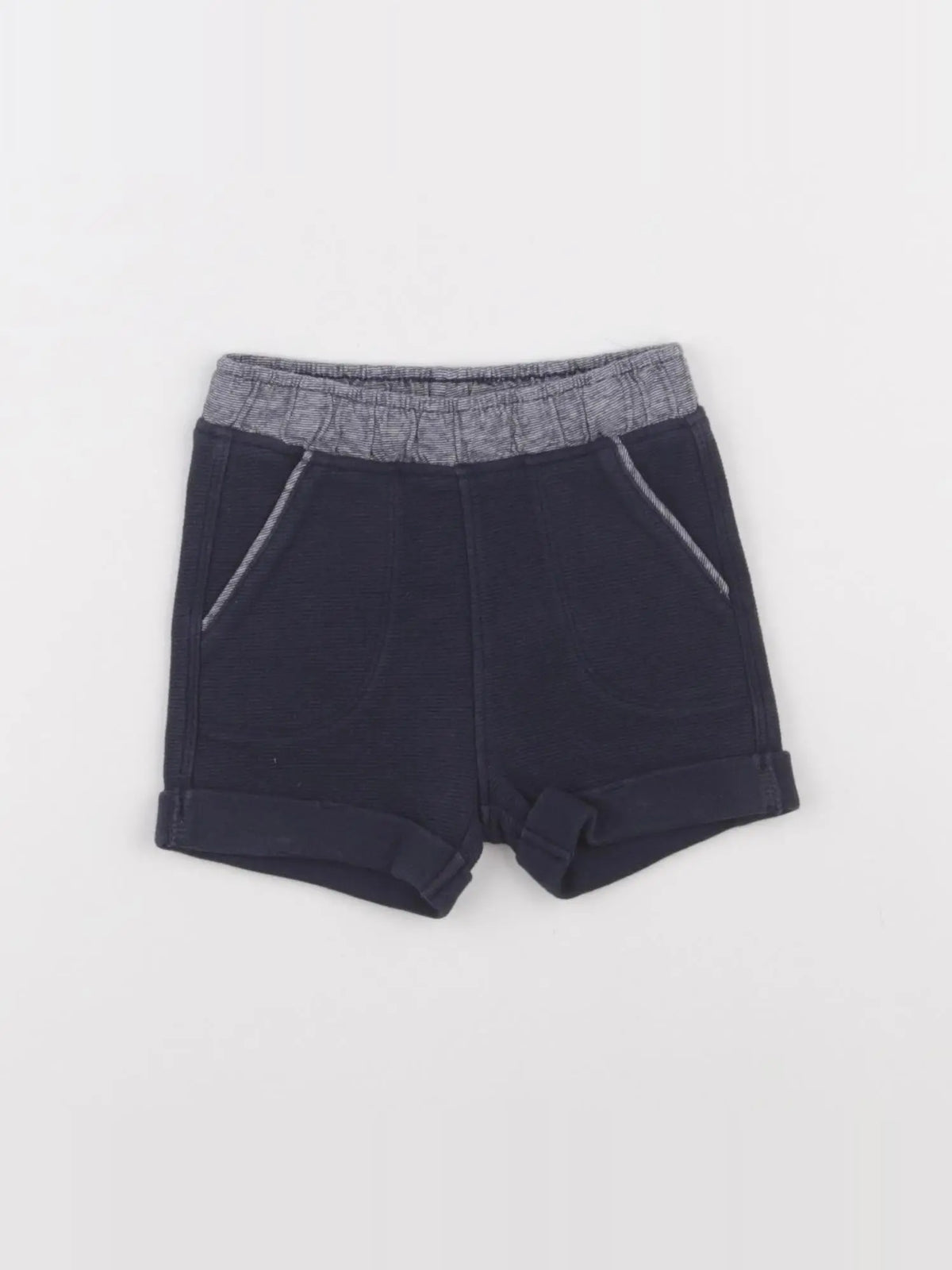 Obaïbi - short bleu - 12 mois