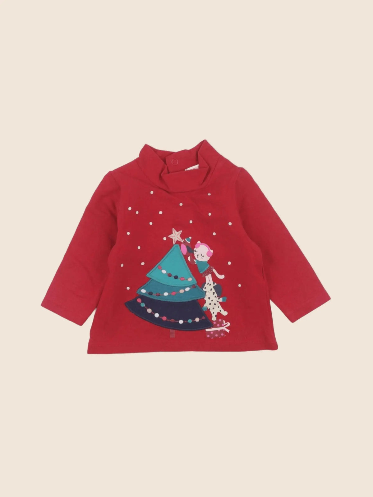 DPAM - sous-pull rouge - 3 mois